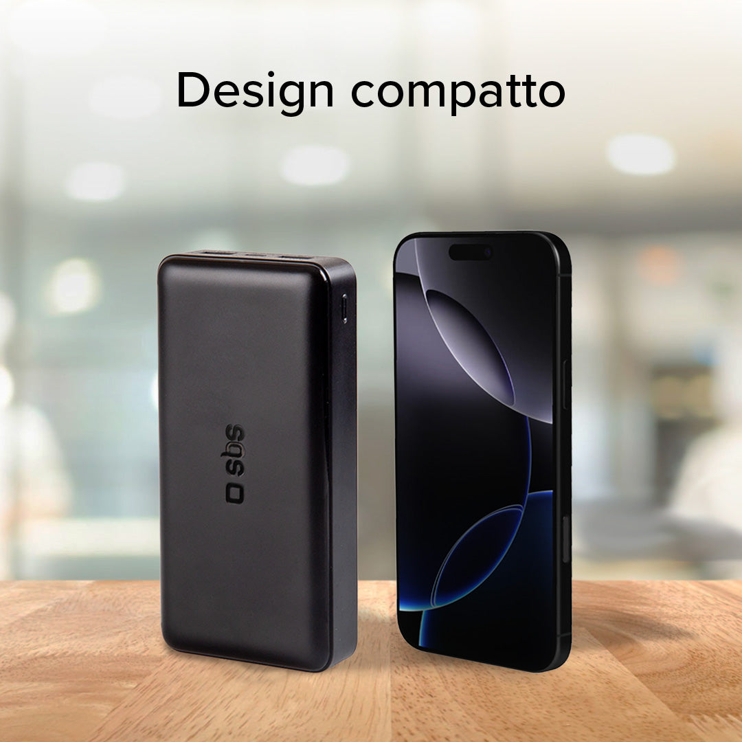 Power bank carga rápida de 20.000 mAh 2 USB