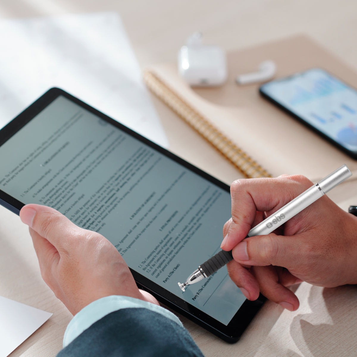 Kapazitiver Stift für Smartphones und Tablets