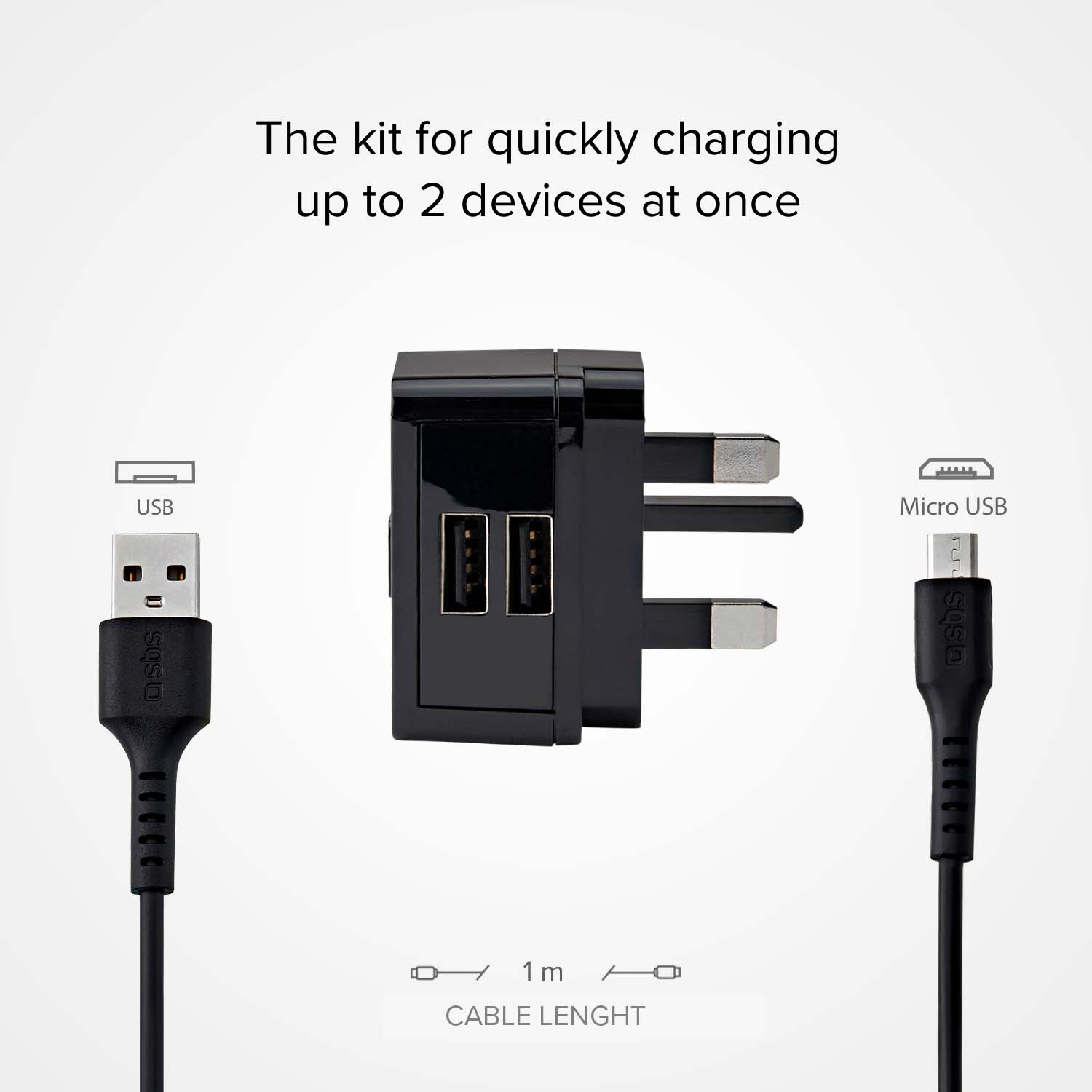 Kit de carga de viaje USB