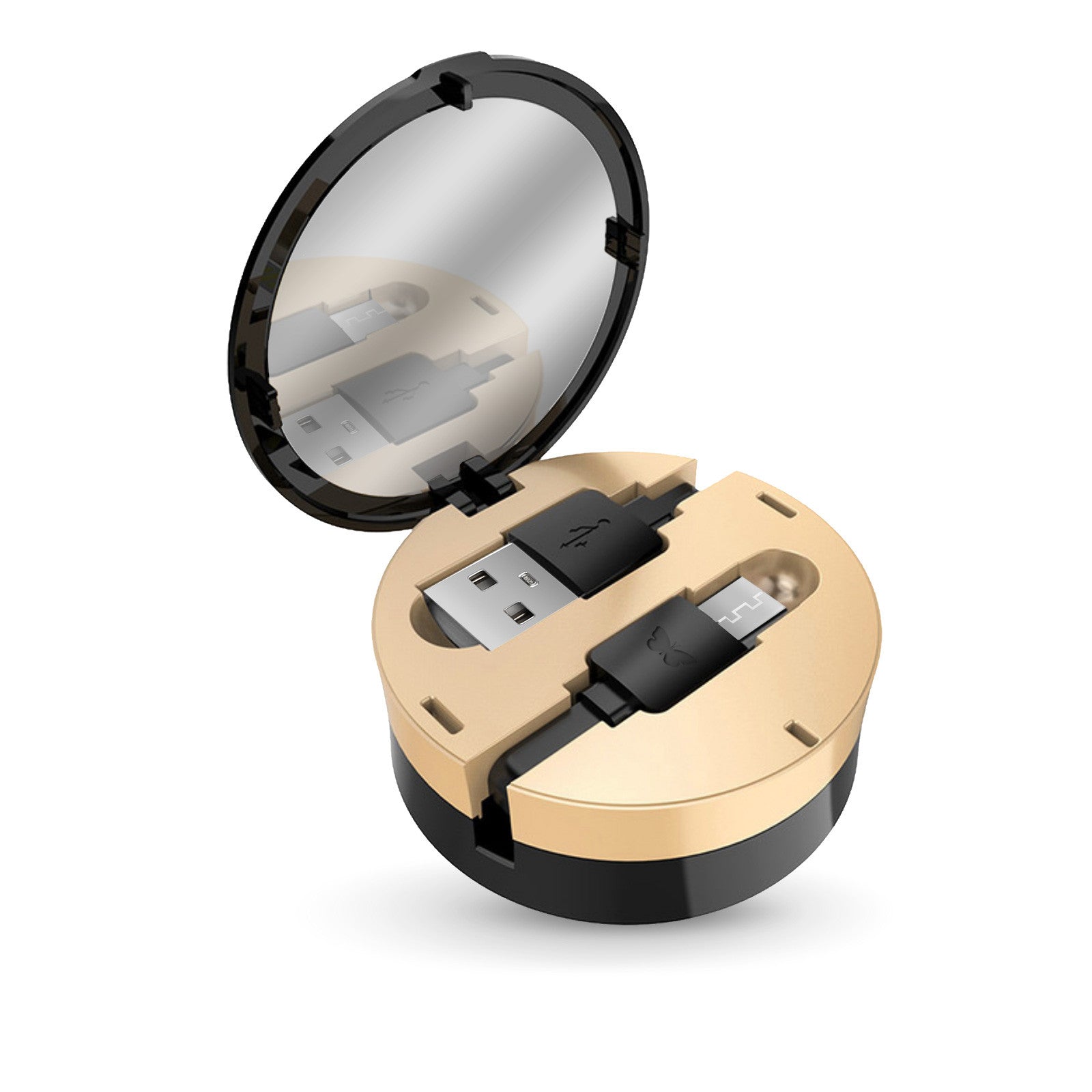 Cavo dati e ricarica Micro USB retraibile con specchietto