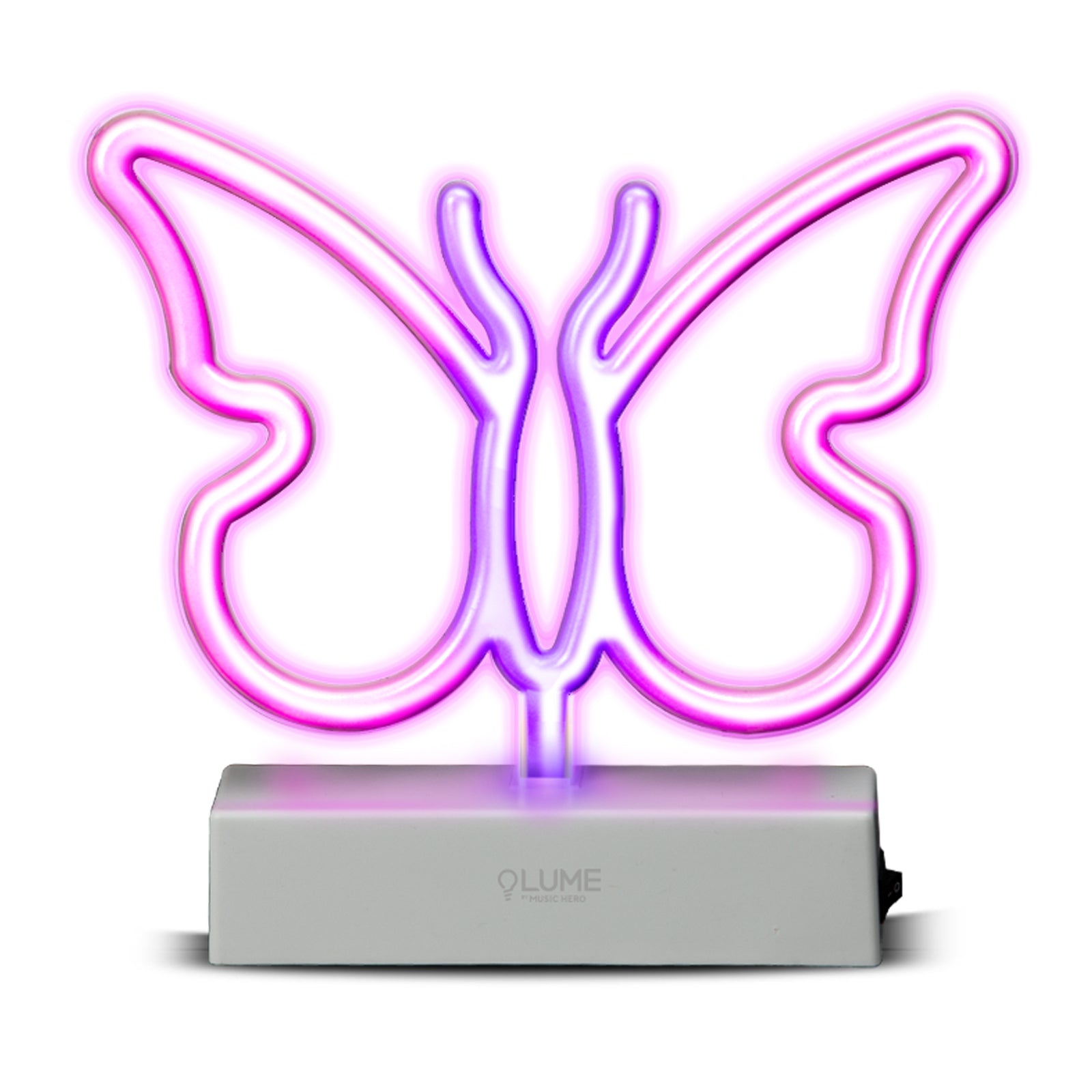 Insegna Luminosa a LED "Pink Butterfly Vibes" con effetto neon per interni