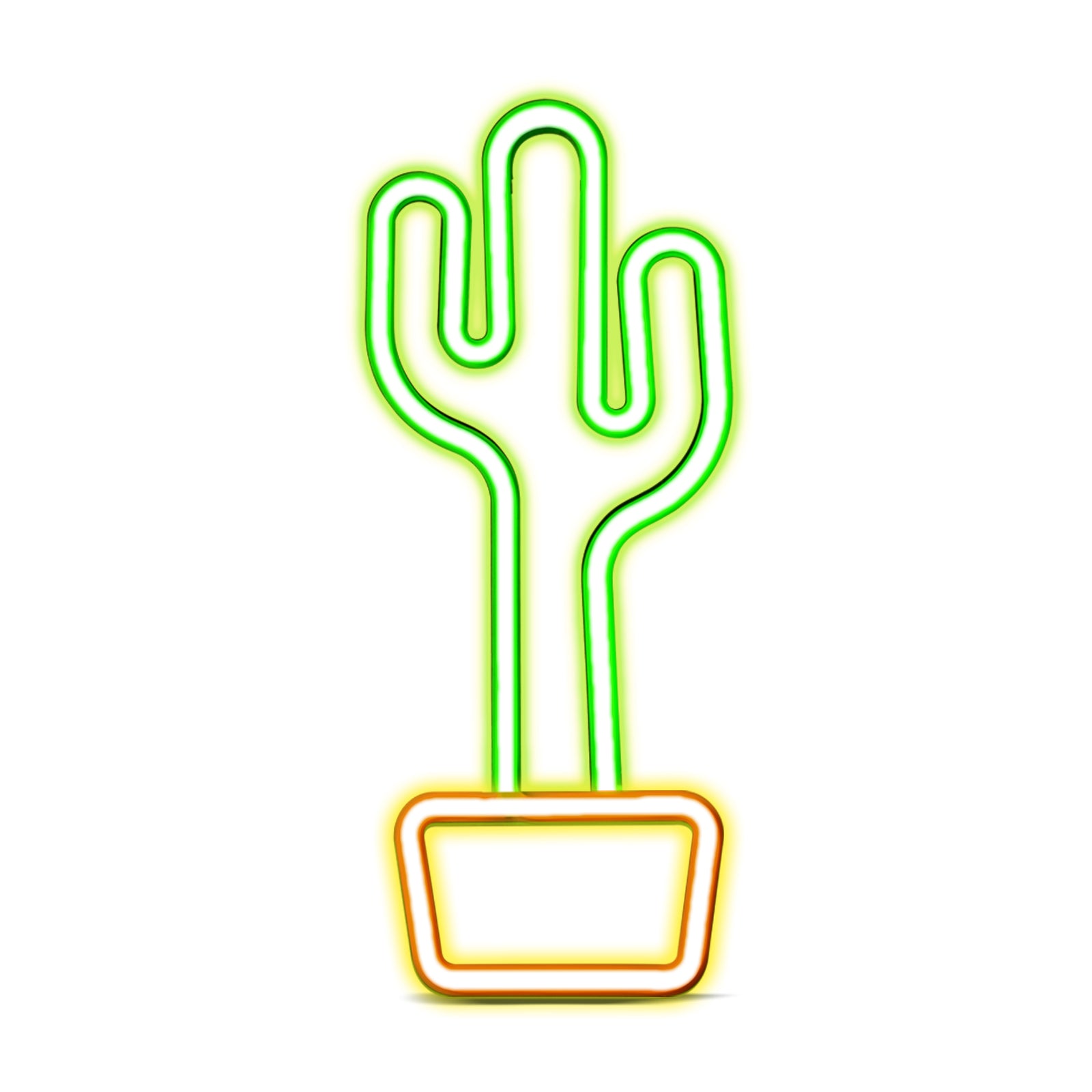 Insegna Luminosa a LED "Cactus Glow On" con effetto neon per interni