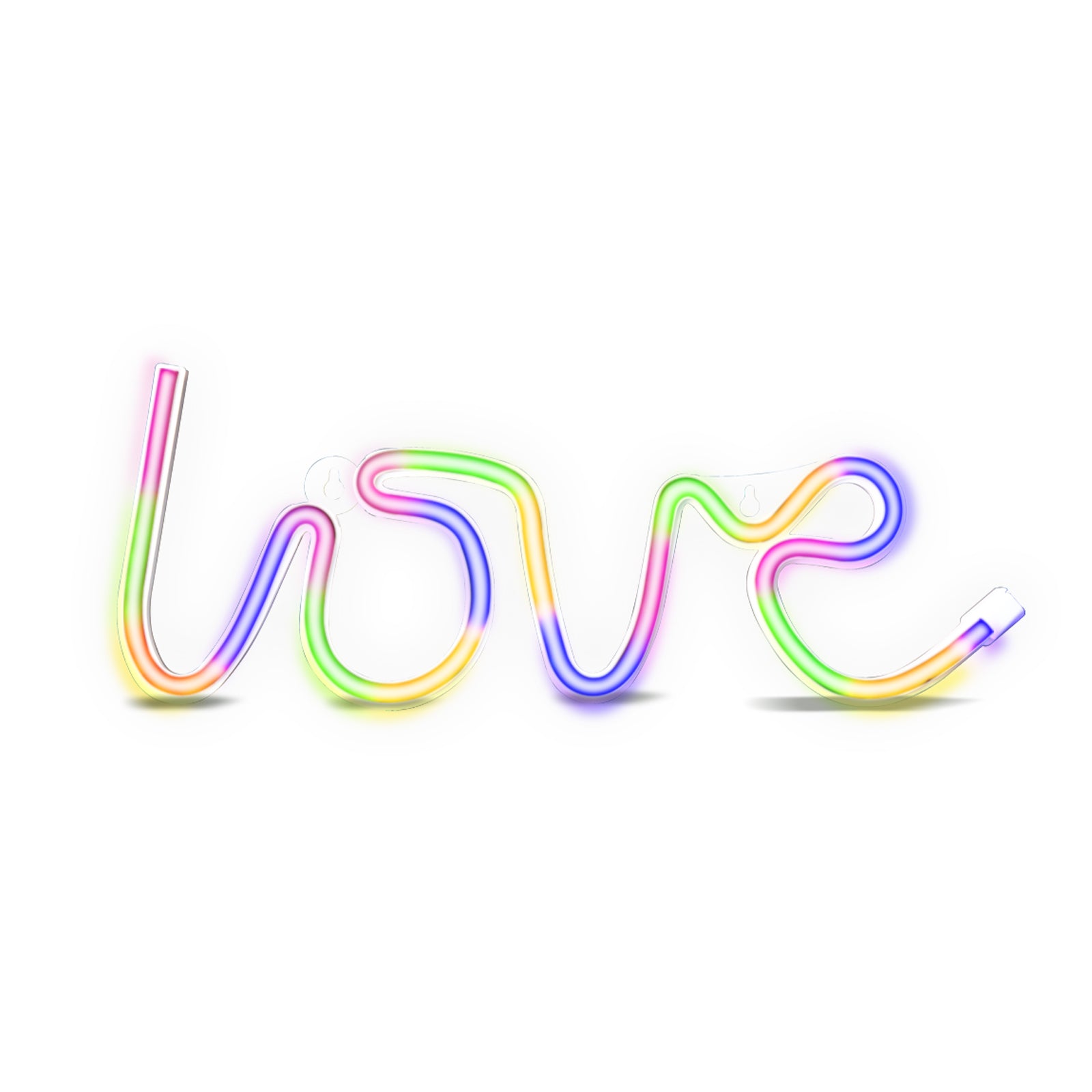 Insegna Luminosa a LED "Feel The Love" con effetto neon per interni