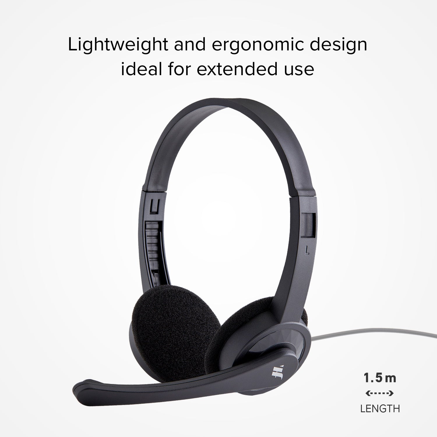 Cuffie stereo con filo jack 3.5 mm e microfono orientabile