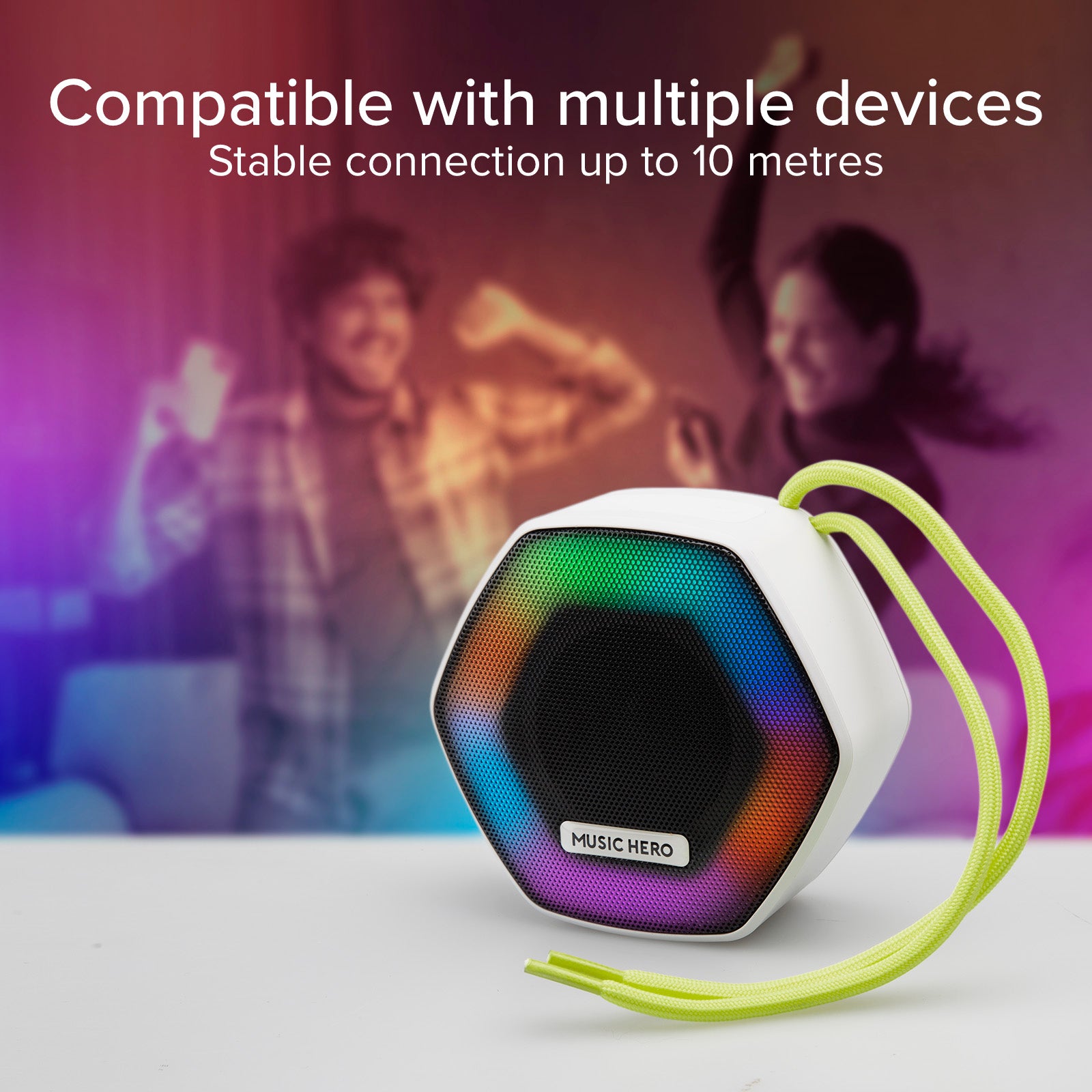 Altavoz inalámbrico IBIZA de 5 W con LED multicolor