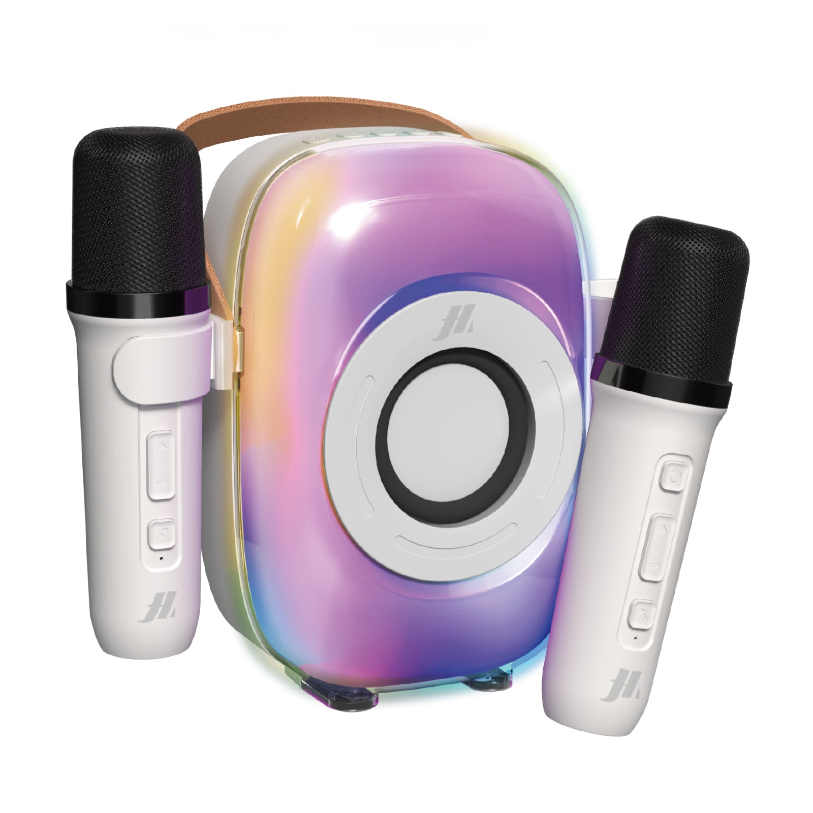 Speaker Karaoke wireless portatile con 2 microfoni