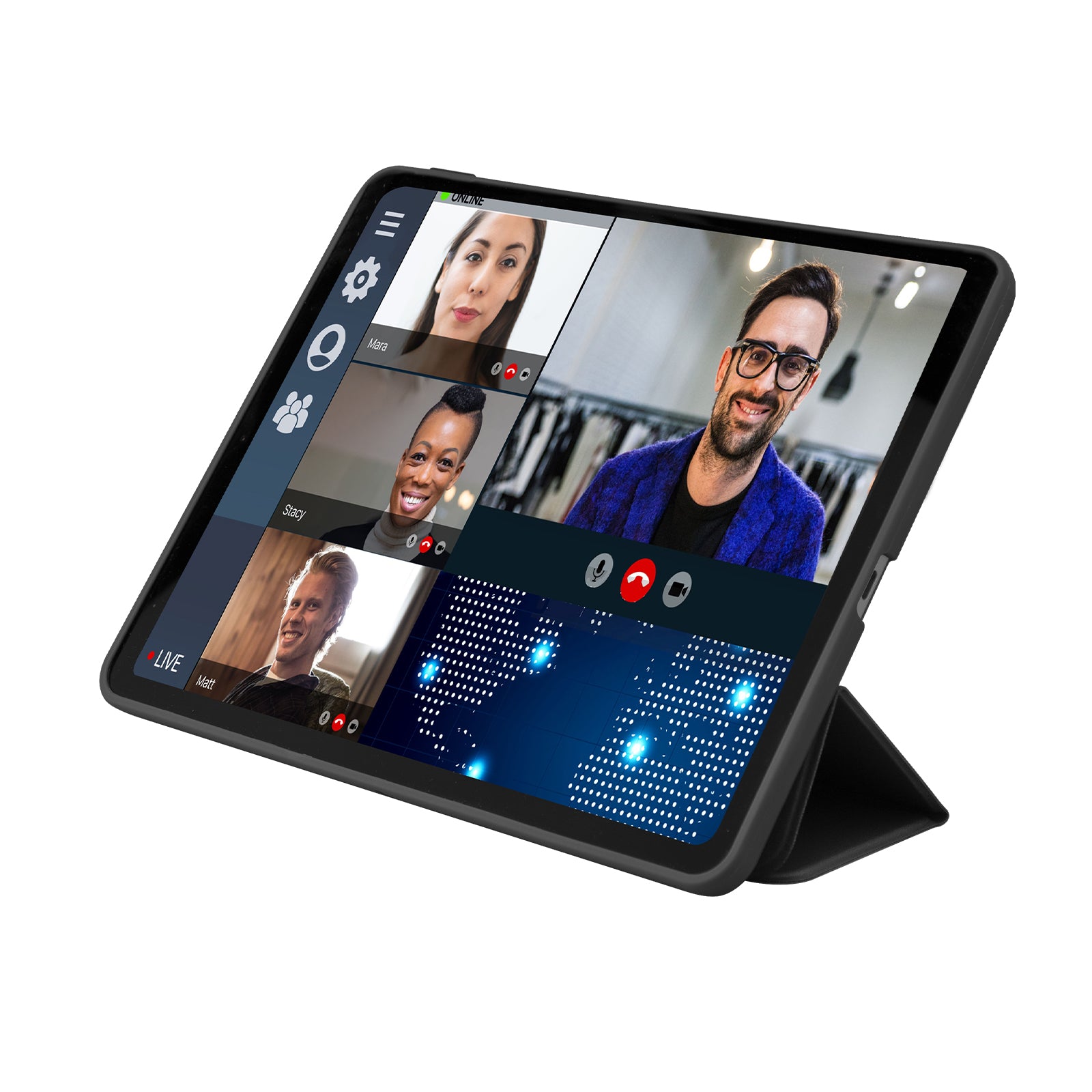 Custodia Book Pro con supporto a leggio per Samsung Tab S8 2022