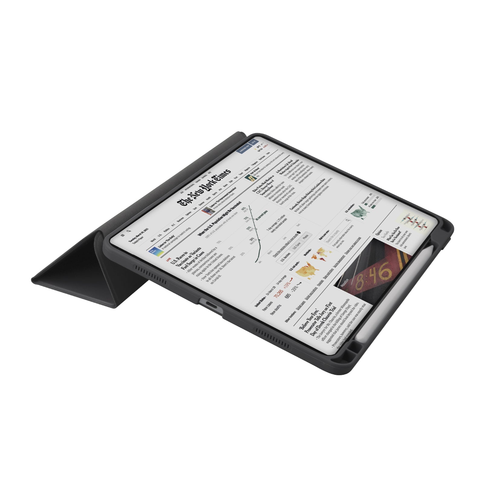 Custodia a libro stand con porta penna per iPad Mini 7/6/5