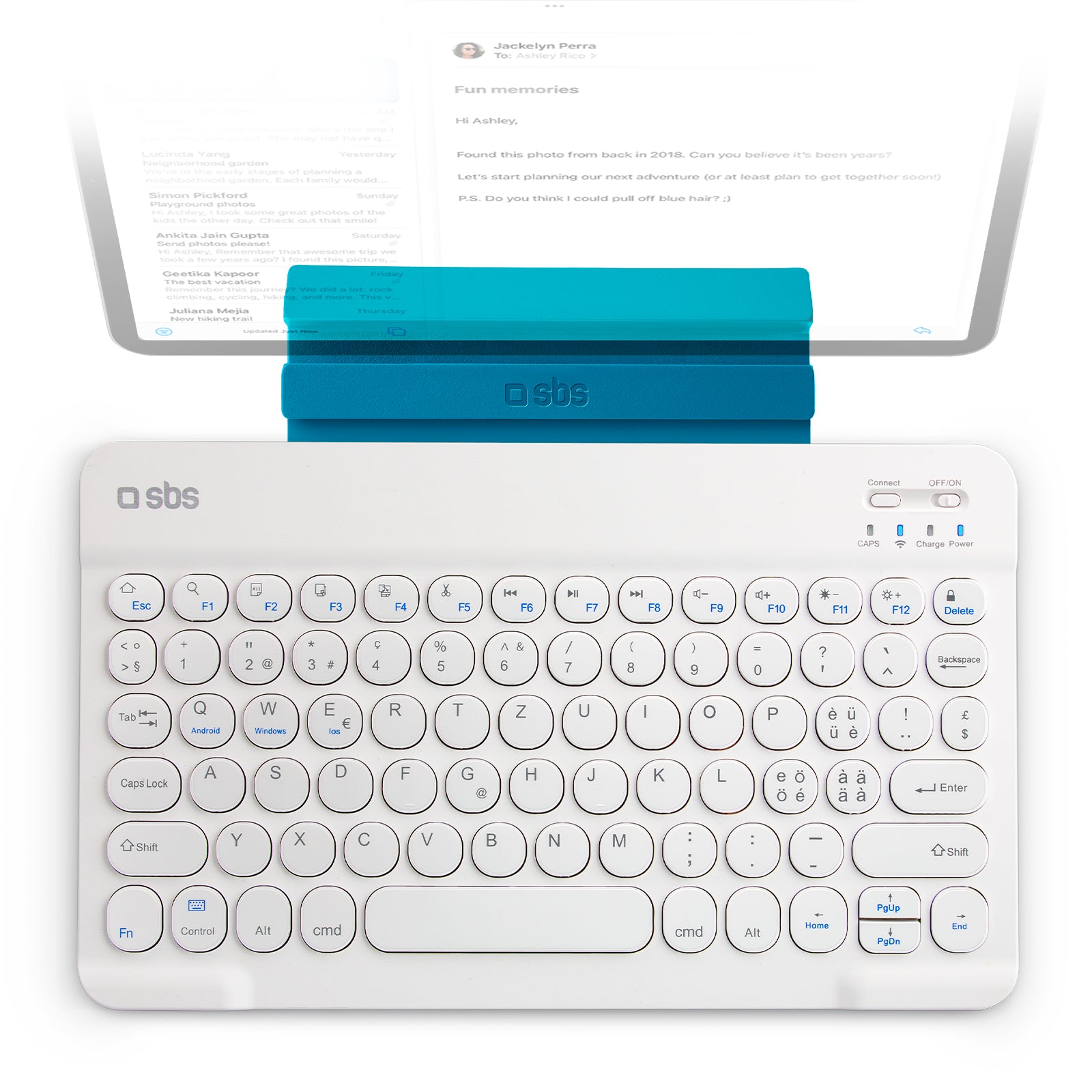 Tastiera Wireless svizzero-tedesca universale con funzione stand