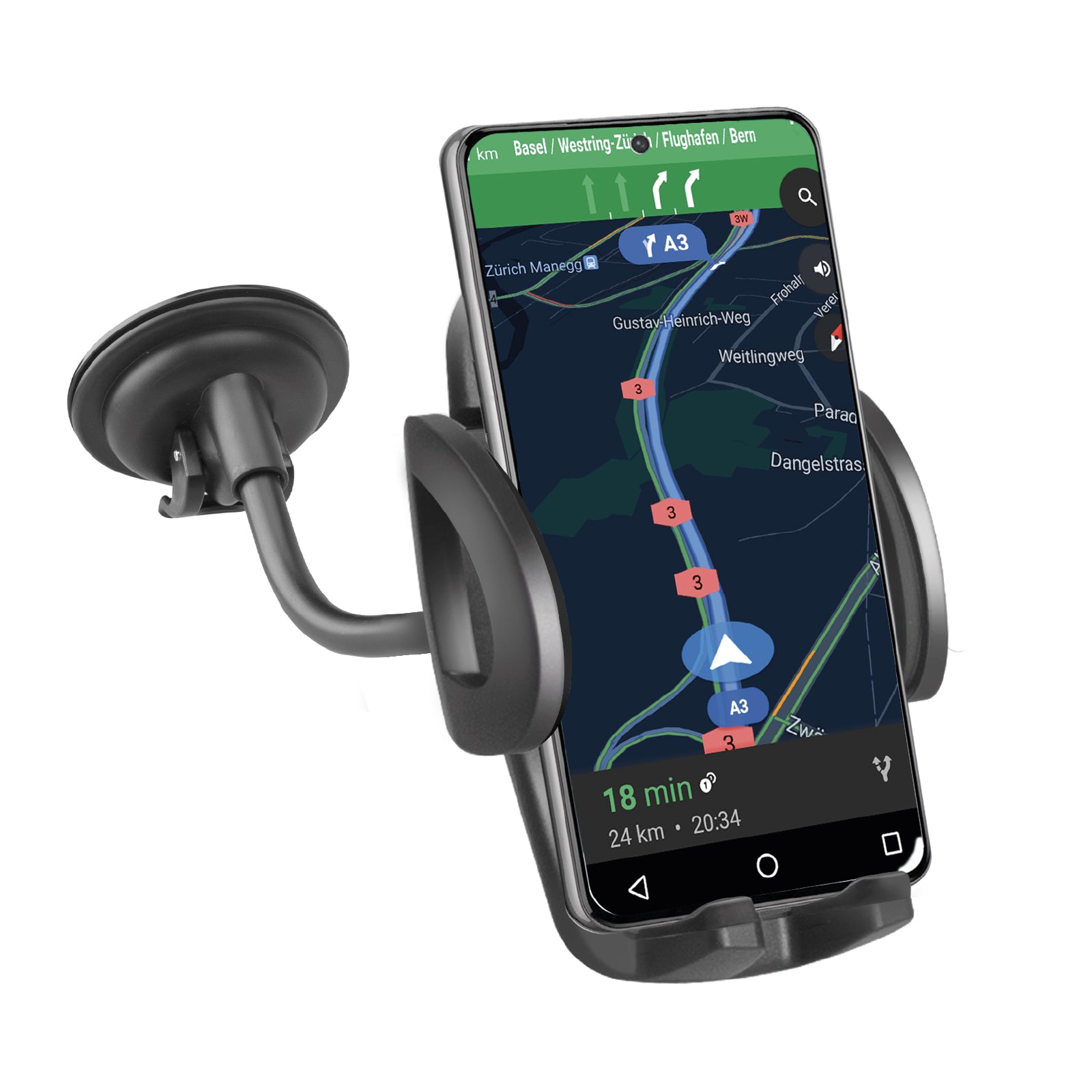 Universalhalterung für Autos für Smartphone bis zu 6,8"