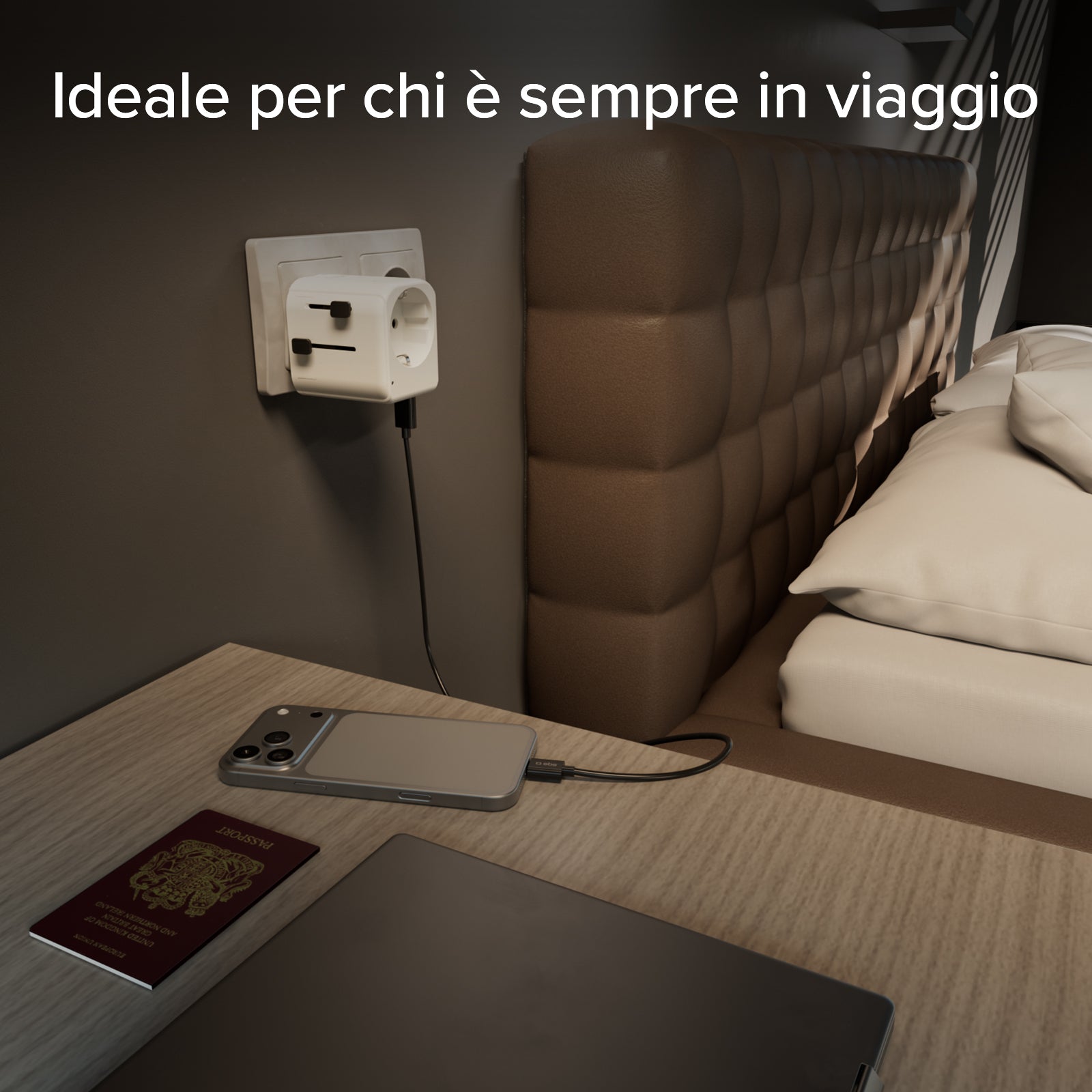 Adattatore universale da viaggio 2500W con spine internazionali
