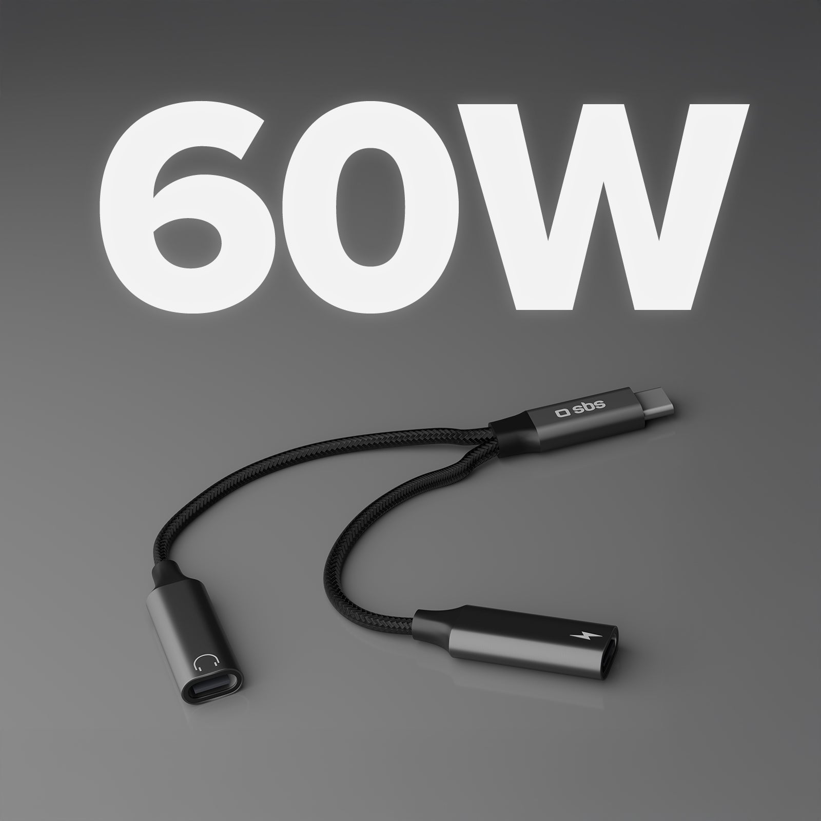 USB-C-Adapter für gleichzeitiges Laden und Audio