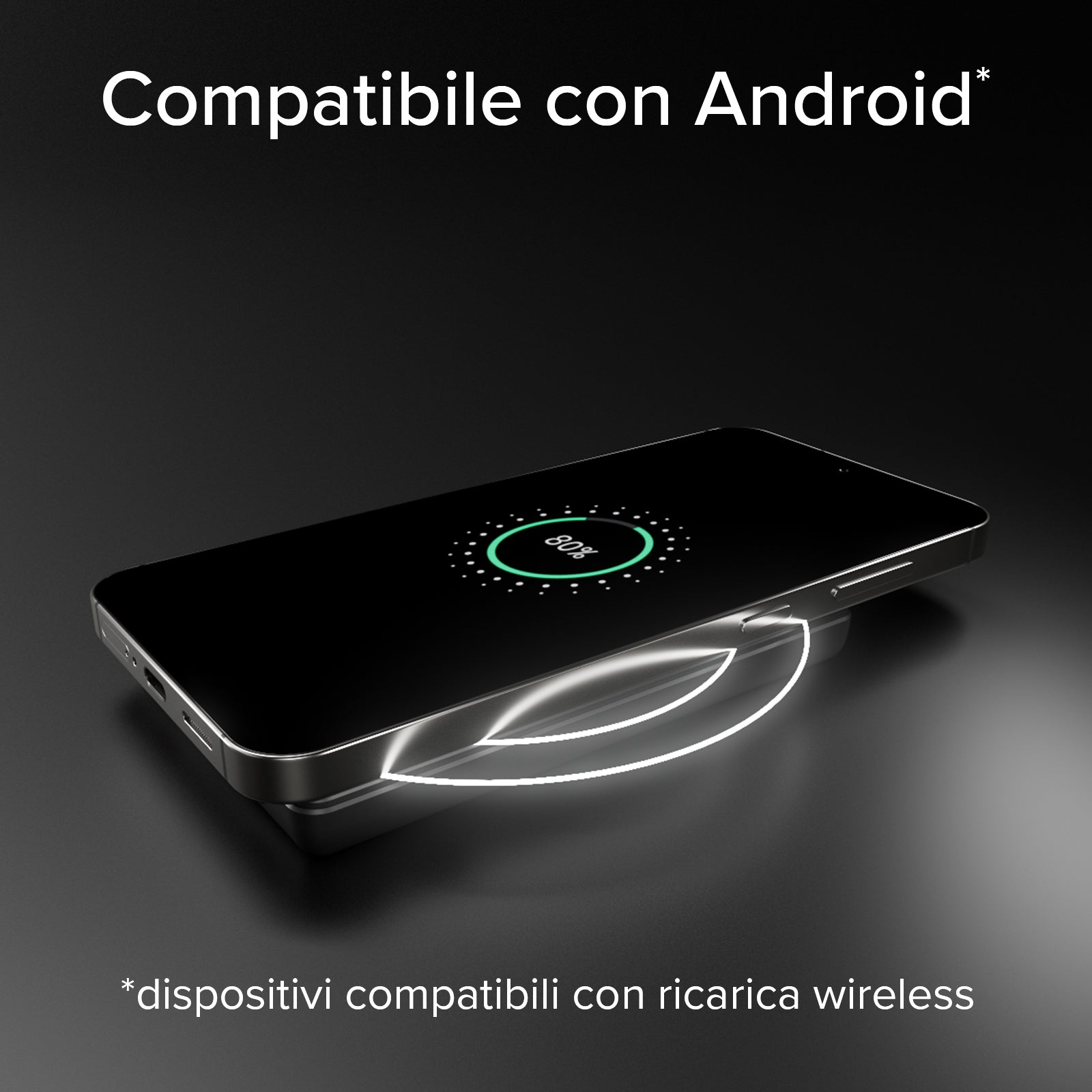 Power bank magnetico 10000 mAh compatibile MagSafe con display smart integrato