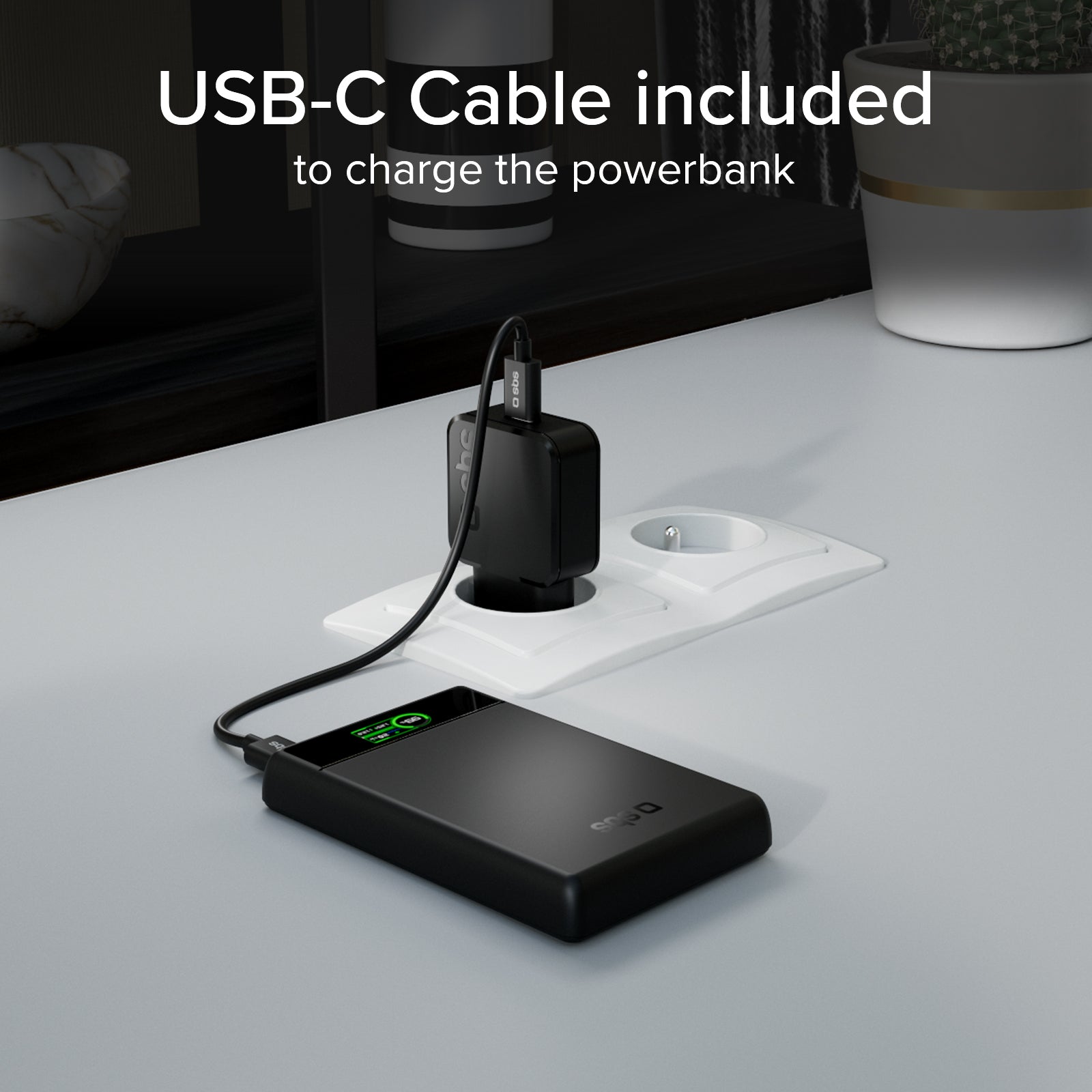 Power bank magnetico 10000 mAh compatibile MagSafe con display smart integrato