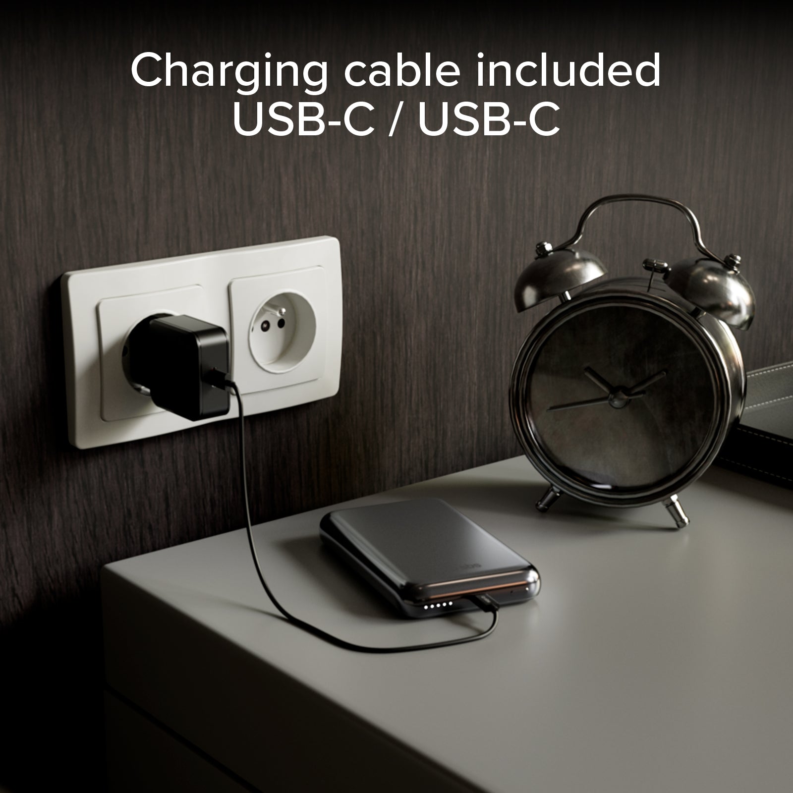 Power bank magnetico 10000 mAh Qi2.2 25W, Power Delivery 3.0, alluminio