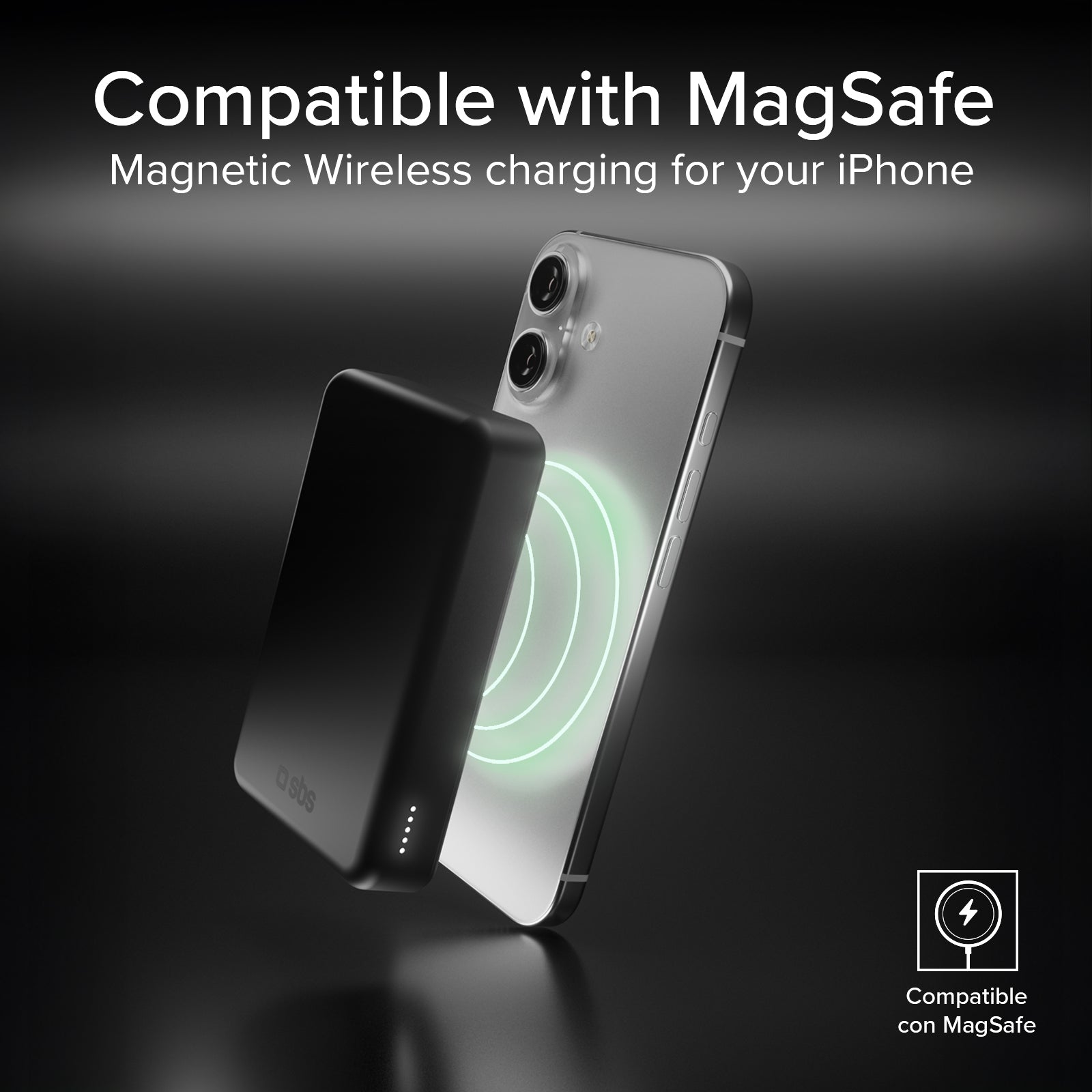 Power Bank Wireless Qi2 10.000 mAh con USB-C