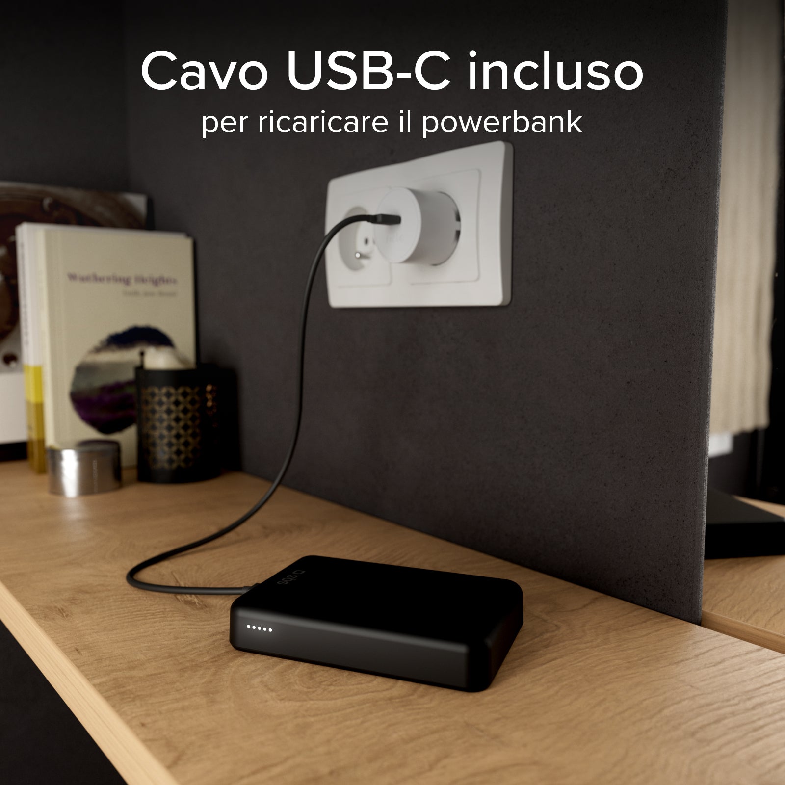 Power Bank Wireless Qi2 10.000 mAh con USB-C
