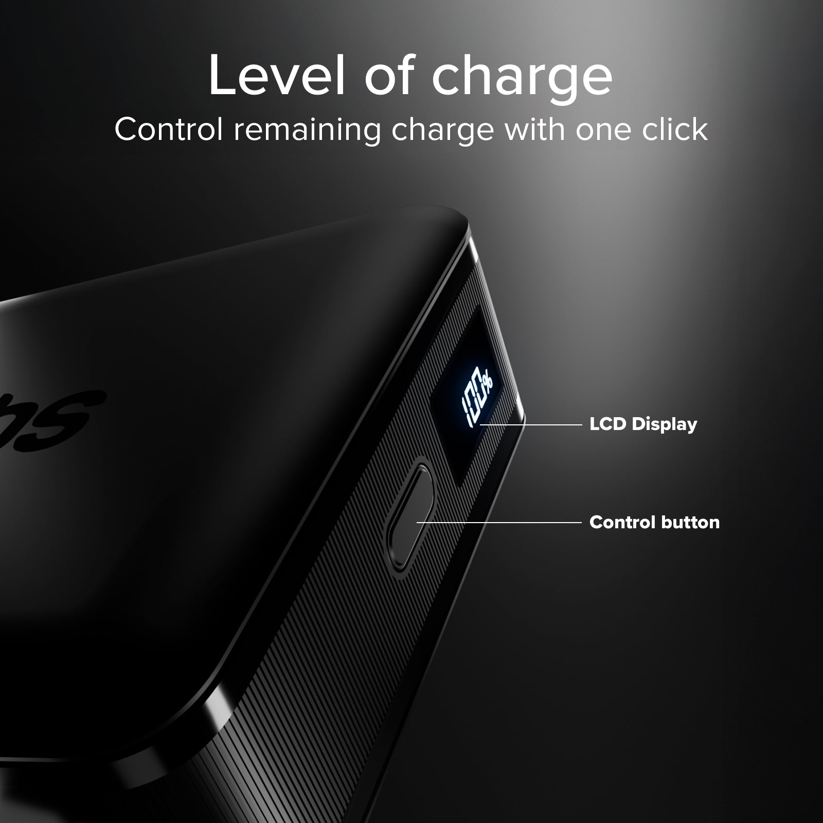 Power bank da 20.000 mAh con display LCD e ricarica per laptop da 65 W