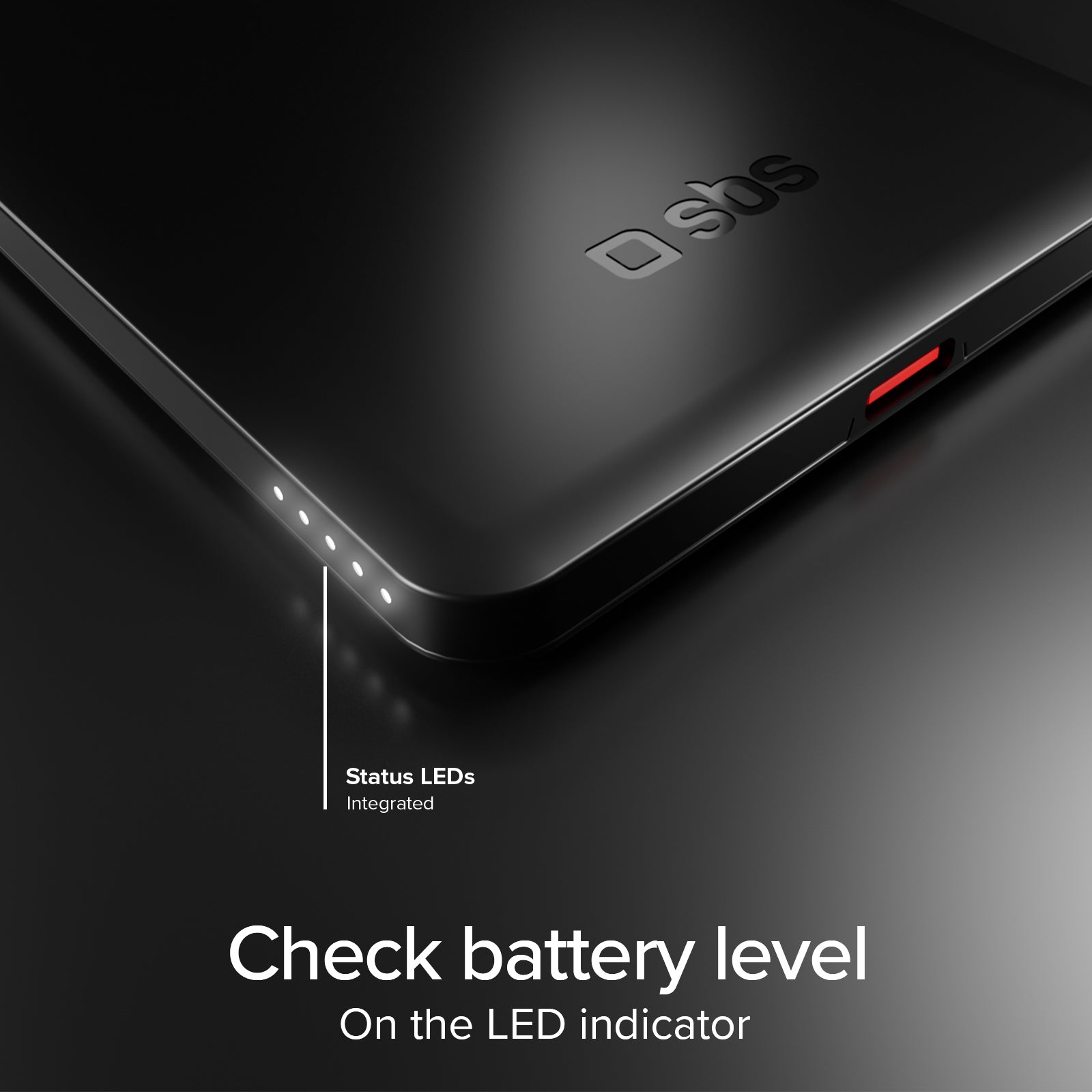 Power bank magnétique slim 3000 mAh avec recharge sans fil 5W compatible MagSafe