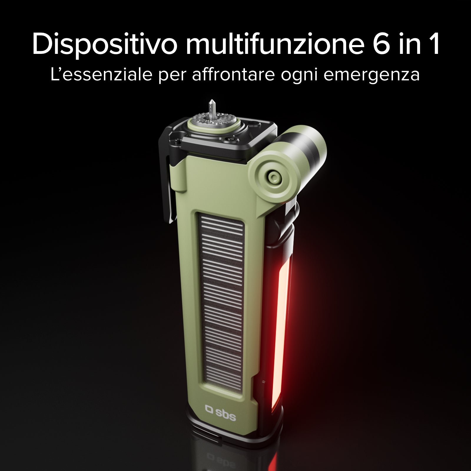 Power Bank 3000mAh multifunzione con kit di equipaggiamento SOS