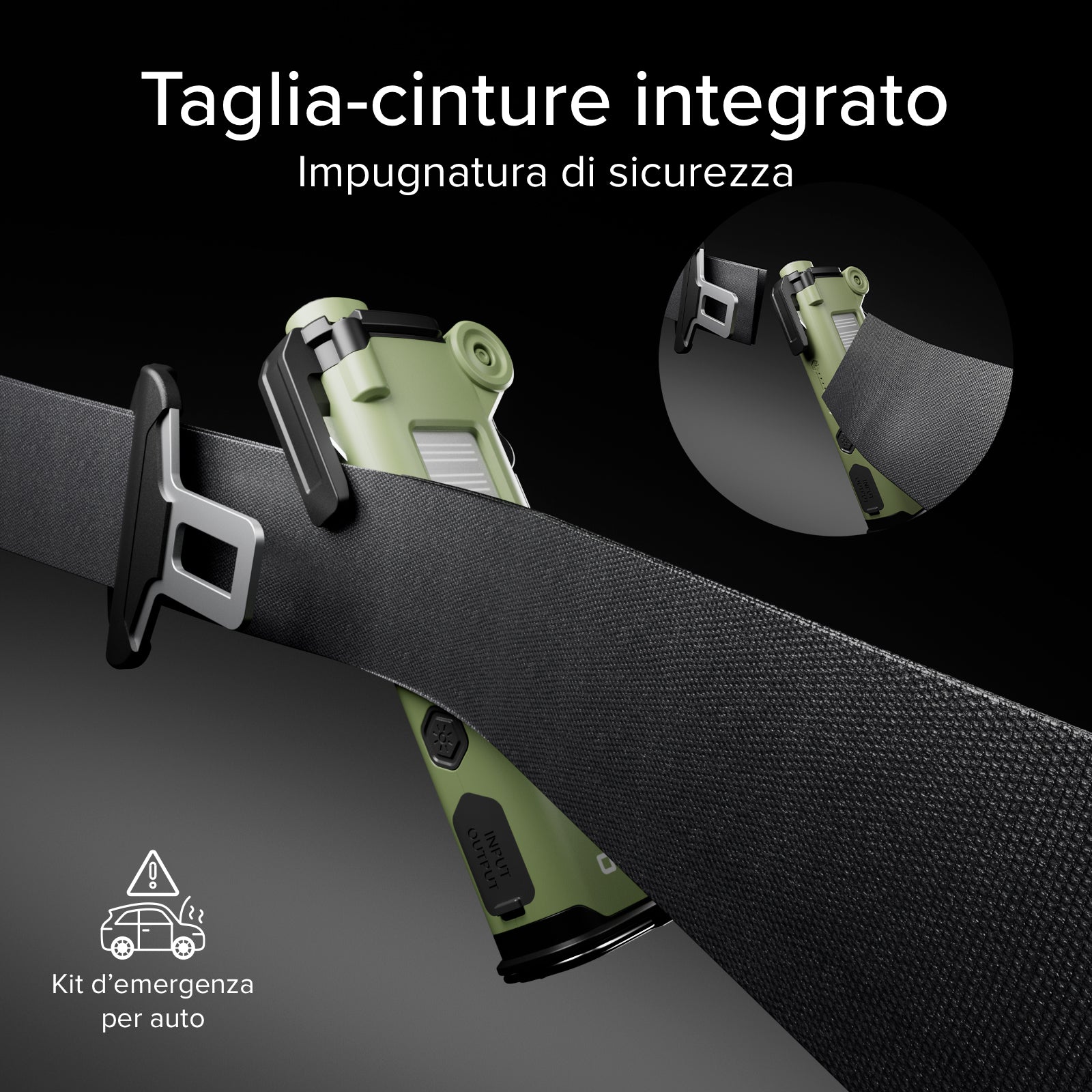 Power Bank 3000mAh multifunzione con kit di equipaggiamento SOS