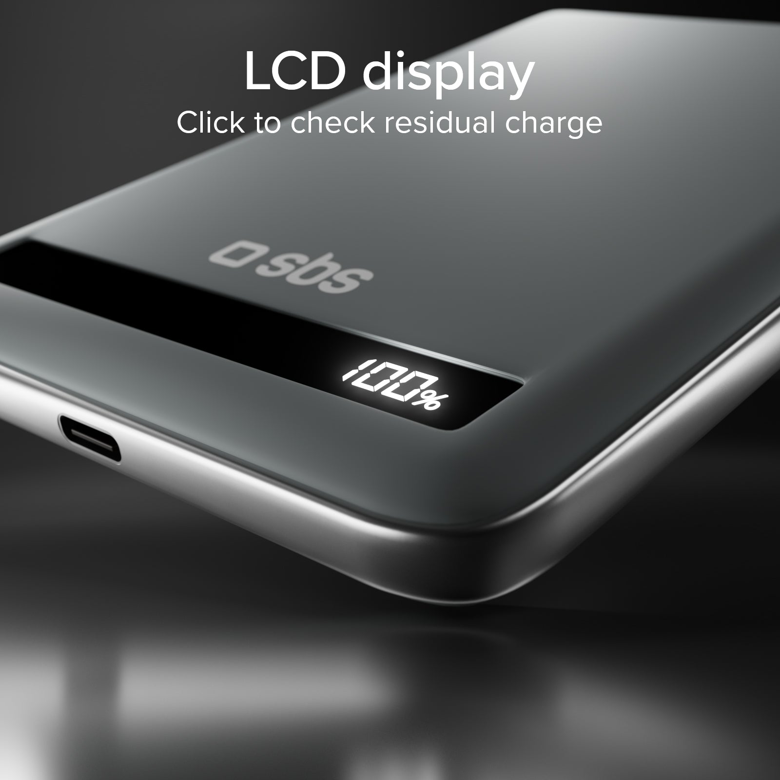 5000 mAh 15 W Qi2 magnetic power bank with semi-solid state battery and LCD
