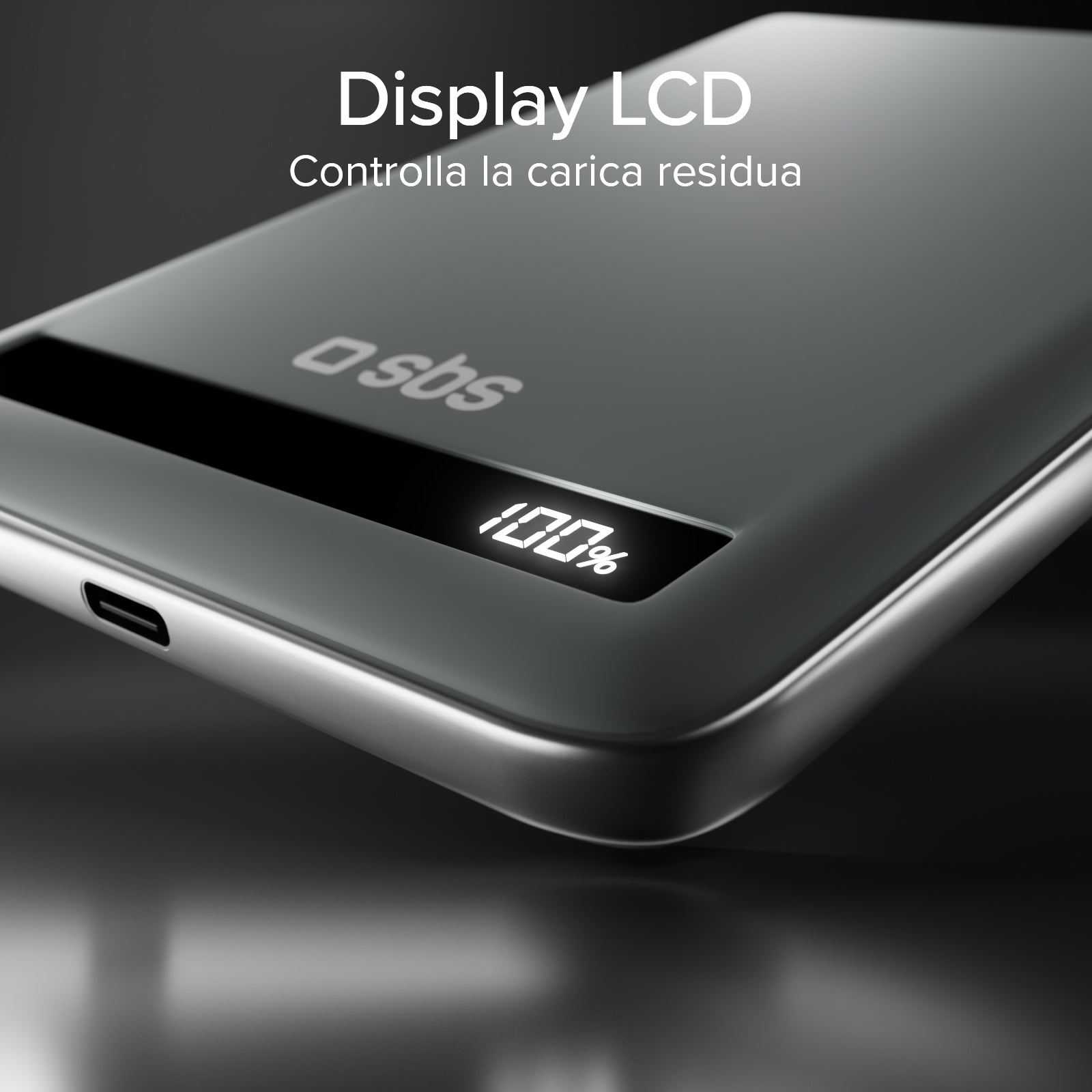 5000 mAh 15 W Qi2 magnetic power bank with semi-solid state battery and LCD