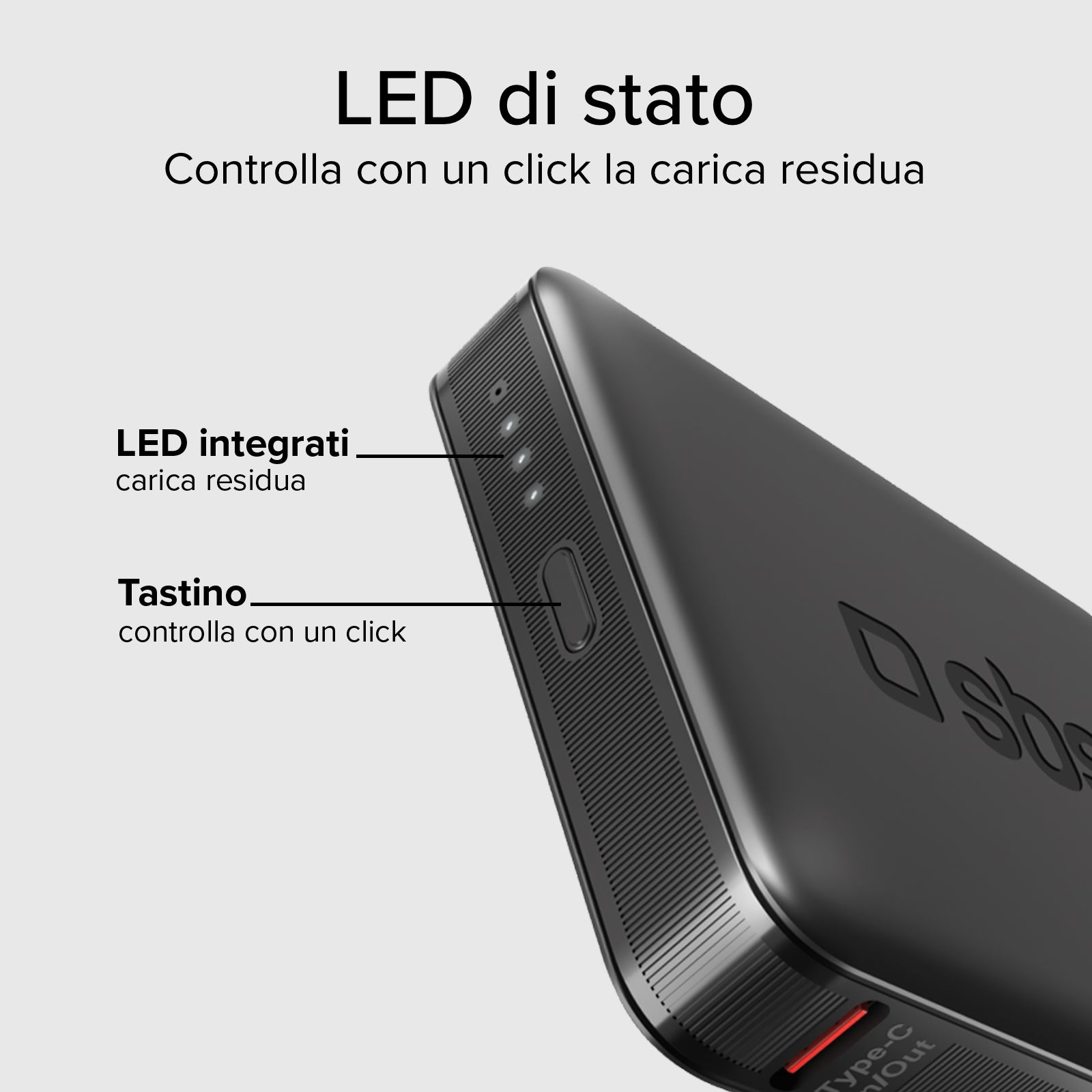 5000-mAh-Powerbank von hoher Dichte