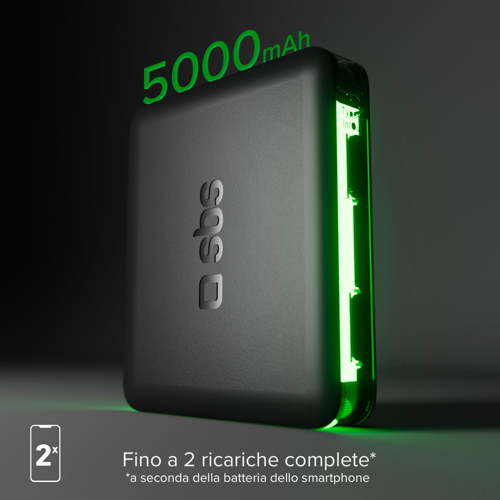 5000-mAh-Powerbank von hoher Dichte