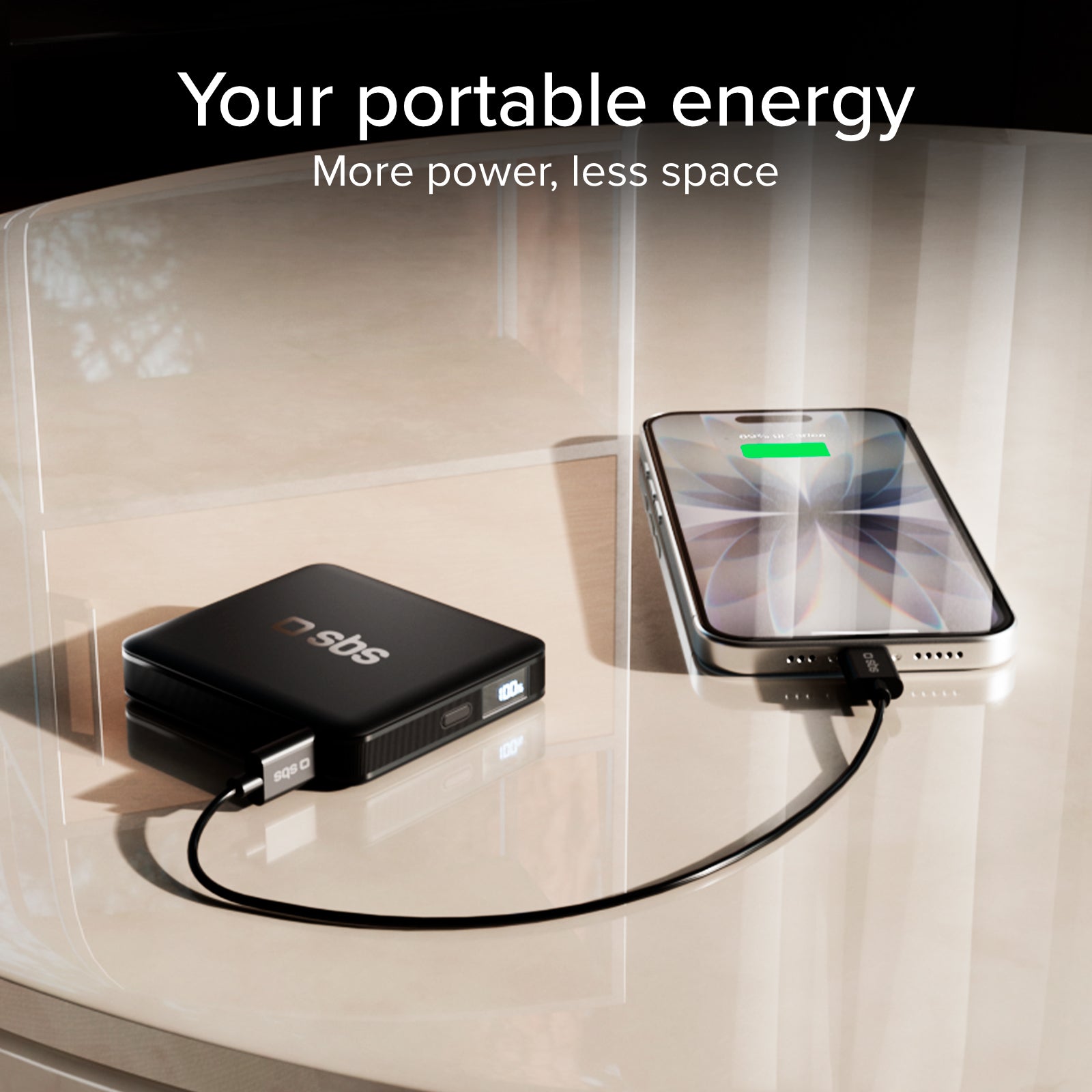 Power Bank SBS 5000 mAh – Ultra-compatto ad Alta Densità