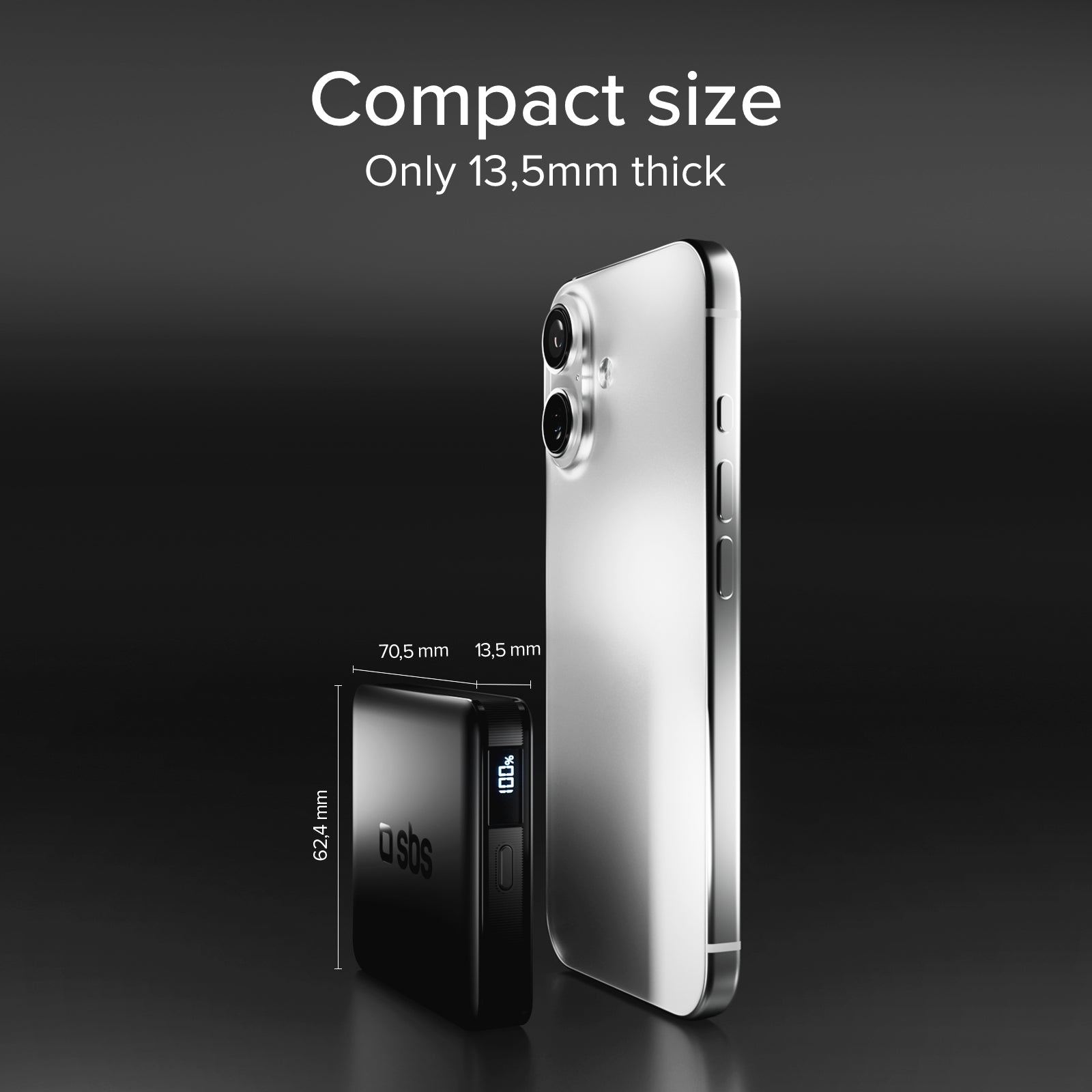Power Bank SBS 5000 mAh – Ultra-compatto ad Alta Densità