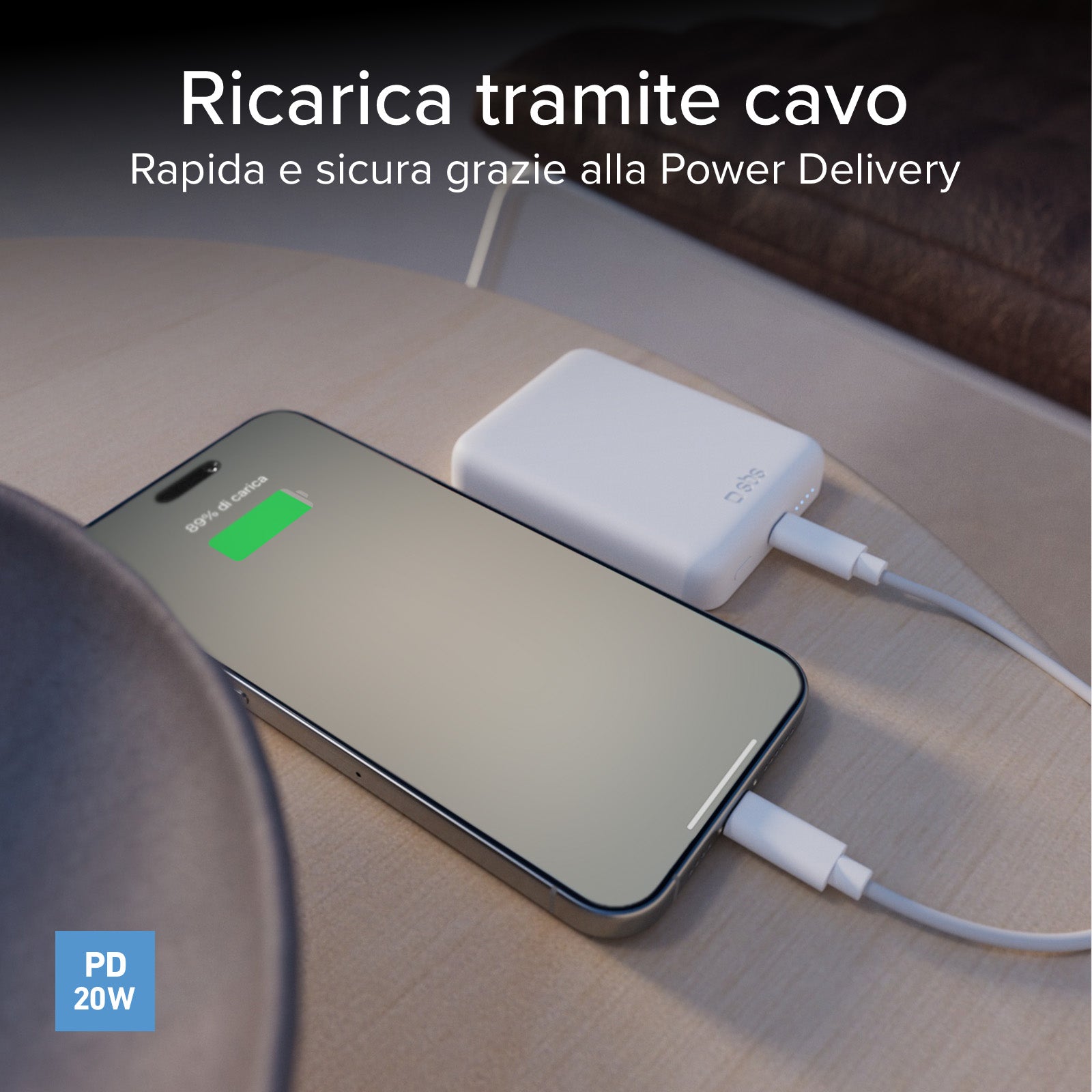 Ultra-compact wireless 5,000 mAh power bank