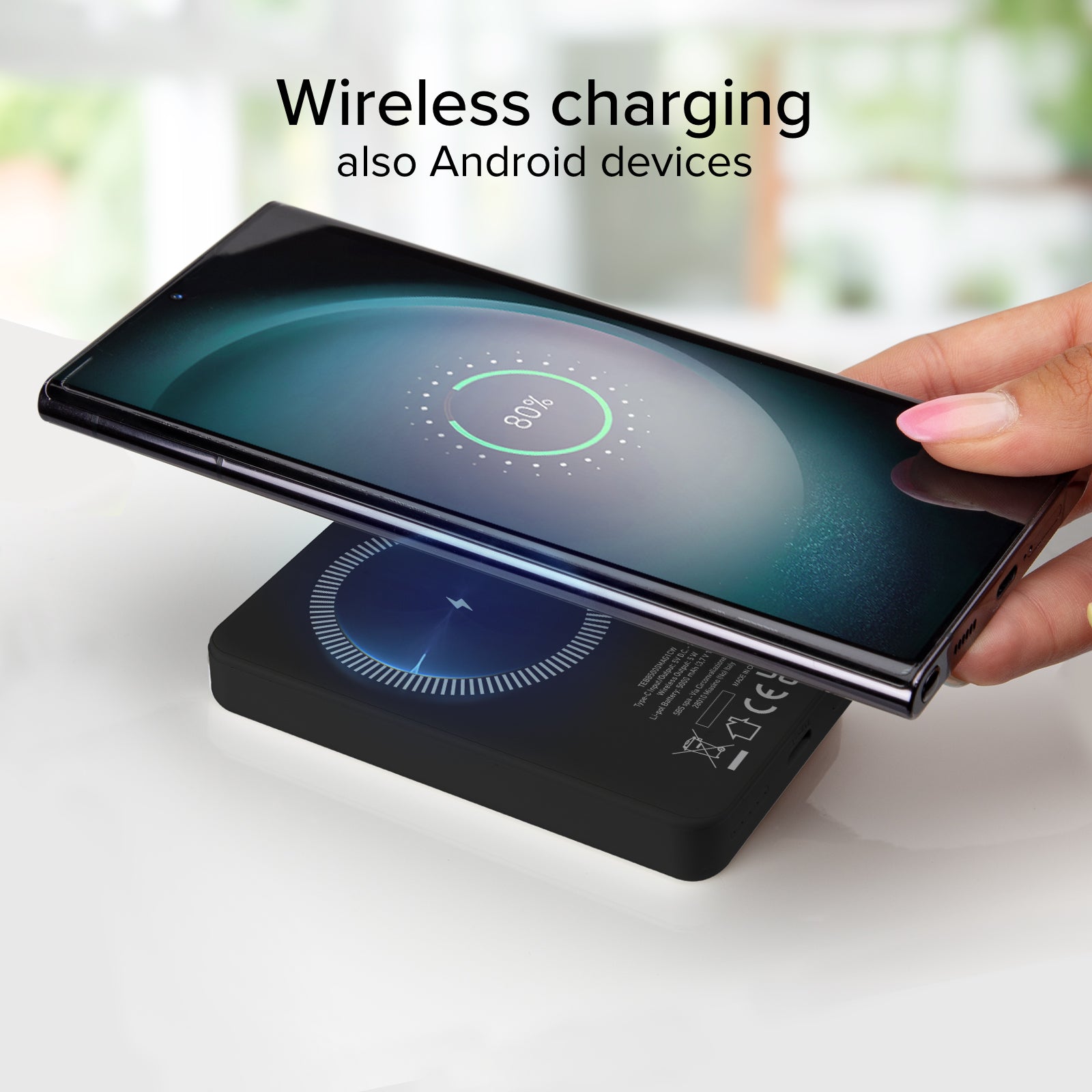 Power bank mag 5.000 mAh Wireless compatibile con iPhone con ricarica MagSafe