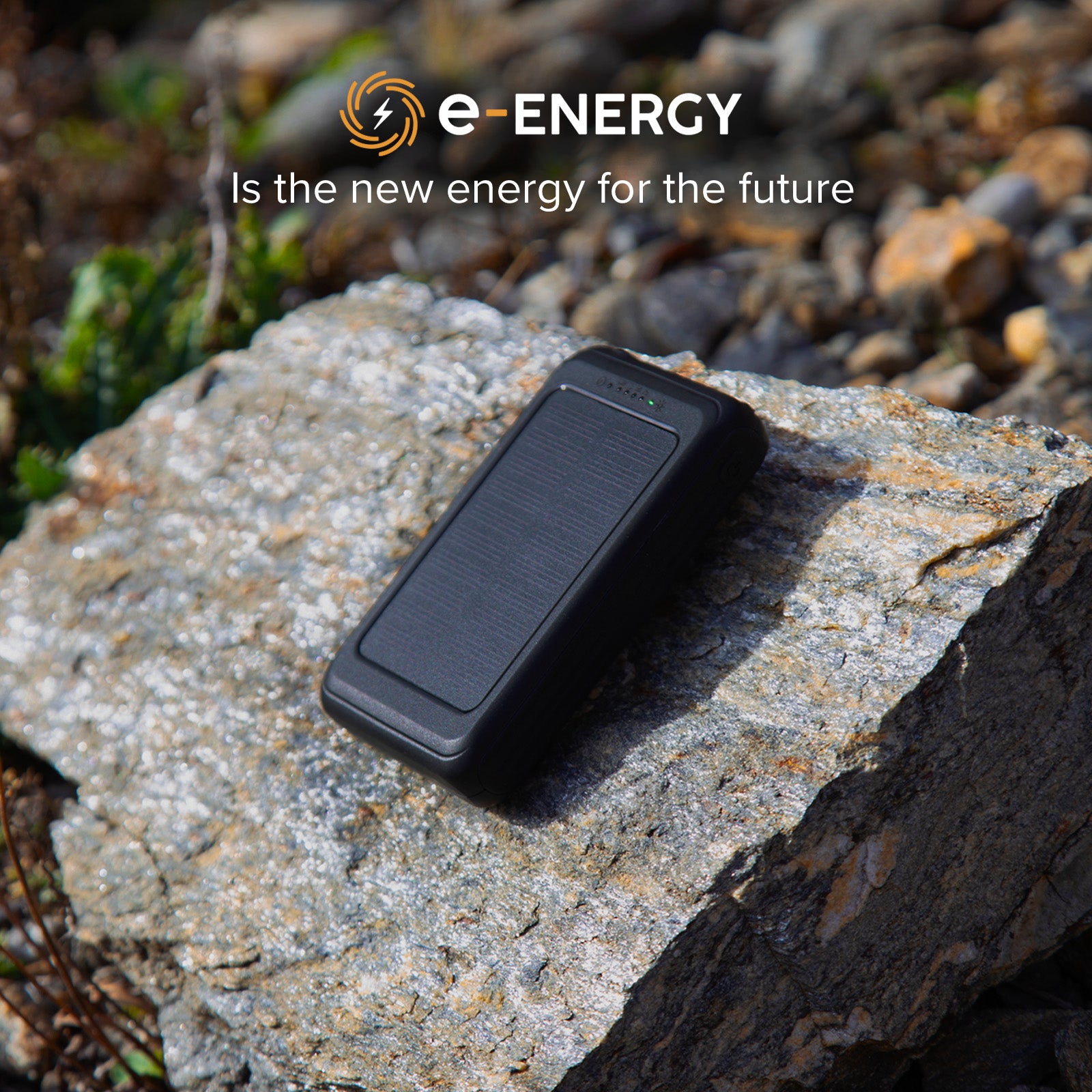 Powerbank solare 5000 mAh con ricarica wireless