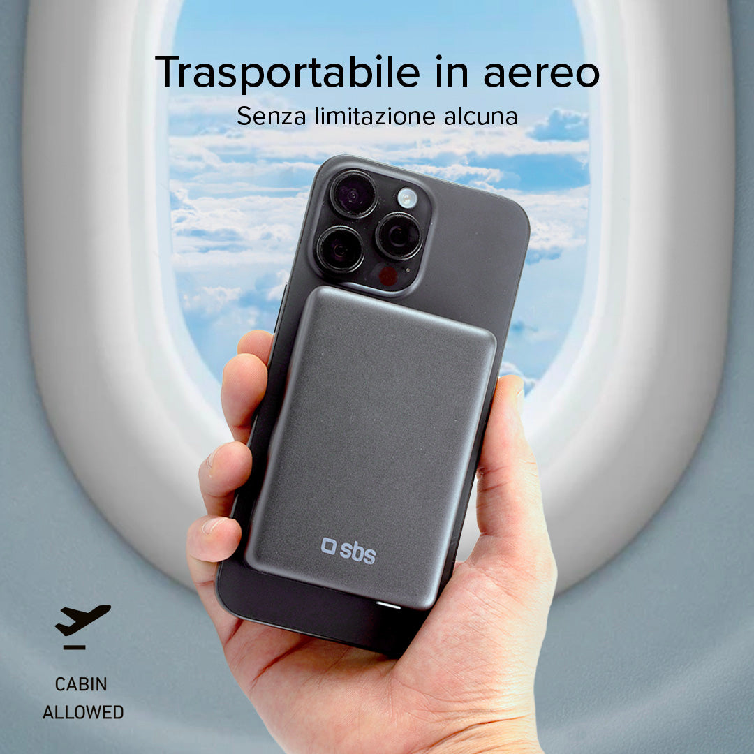 Power bank 5000 mAh compatible con MagSafe