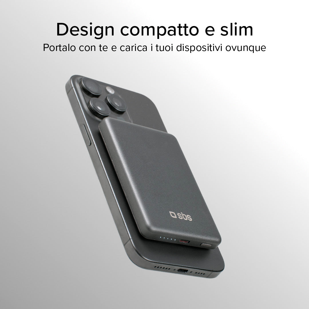 Power bank 5000 mAh compatible con MagSafe