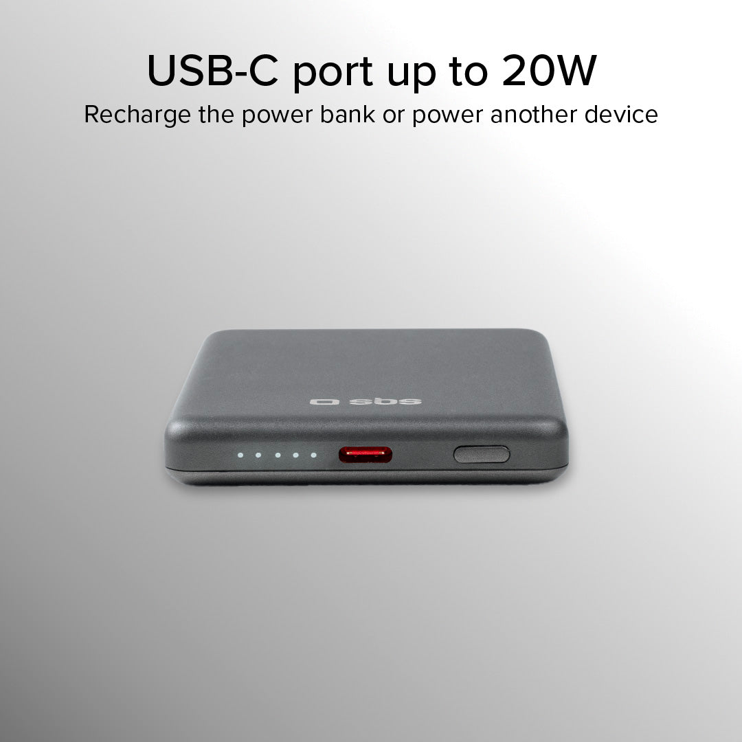 Power bank 5000 mAh compatible con MagSafe