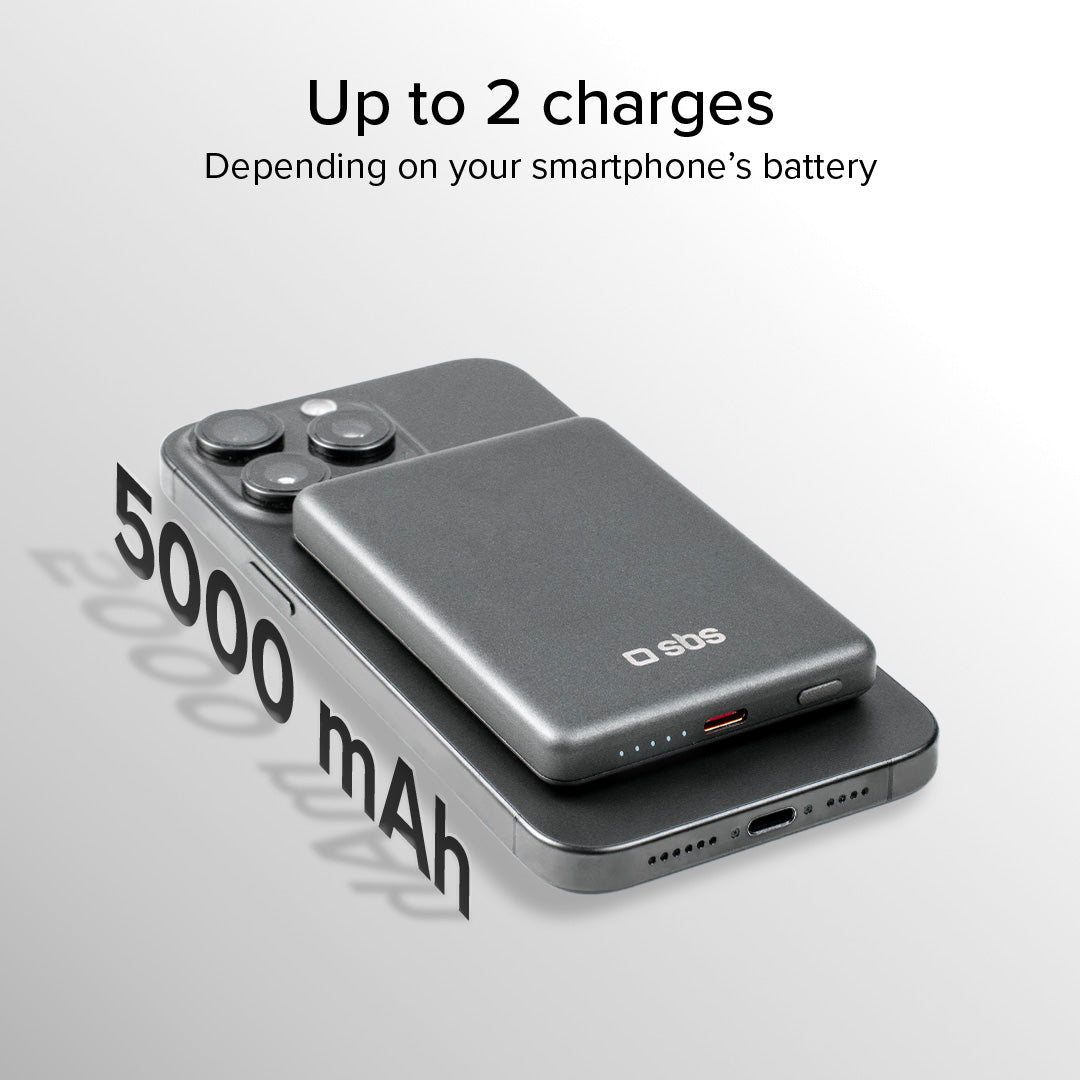 Power bank 5000 mAh compatible con MagSafe