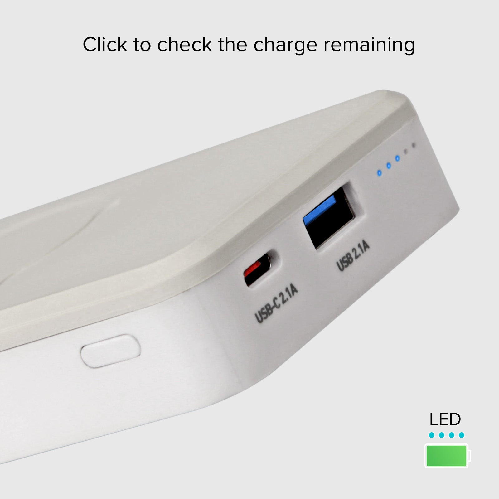 Power bank da 5000 mAh wireless magnetico con funzione stand