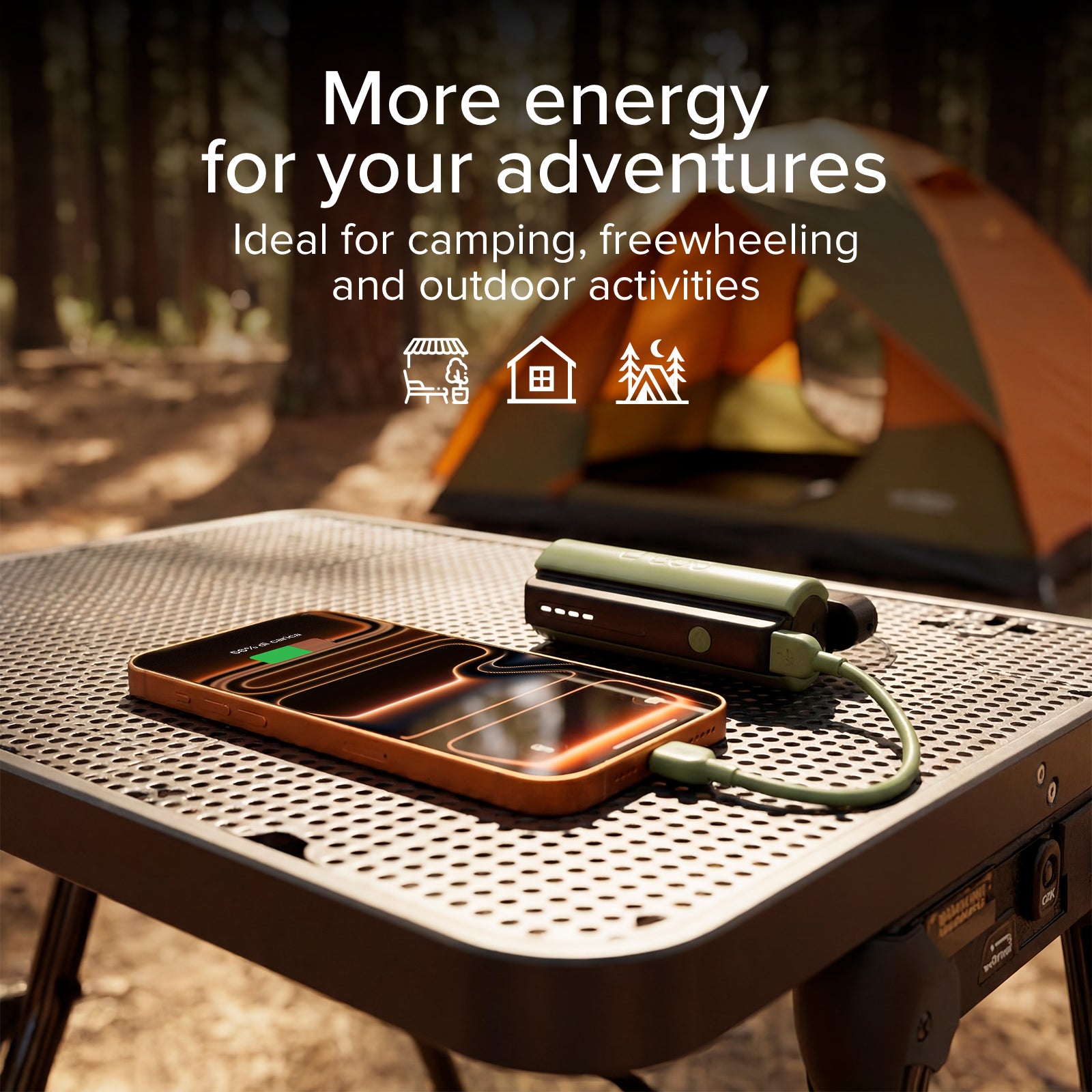  Batterie externe 5000 mAh avec torche LED et USB‑C 10W