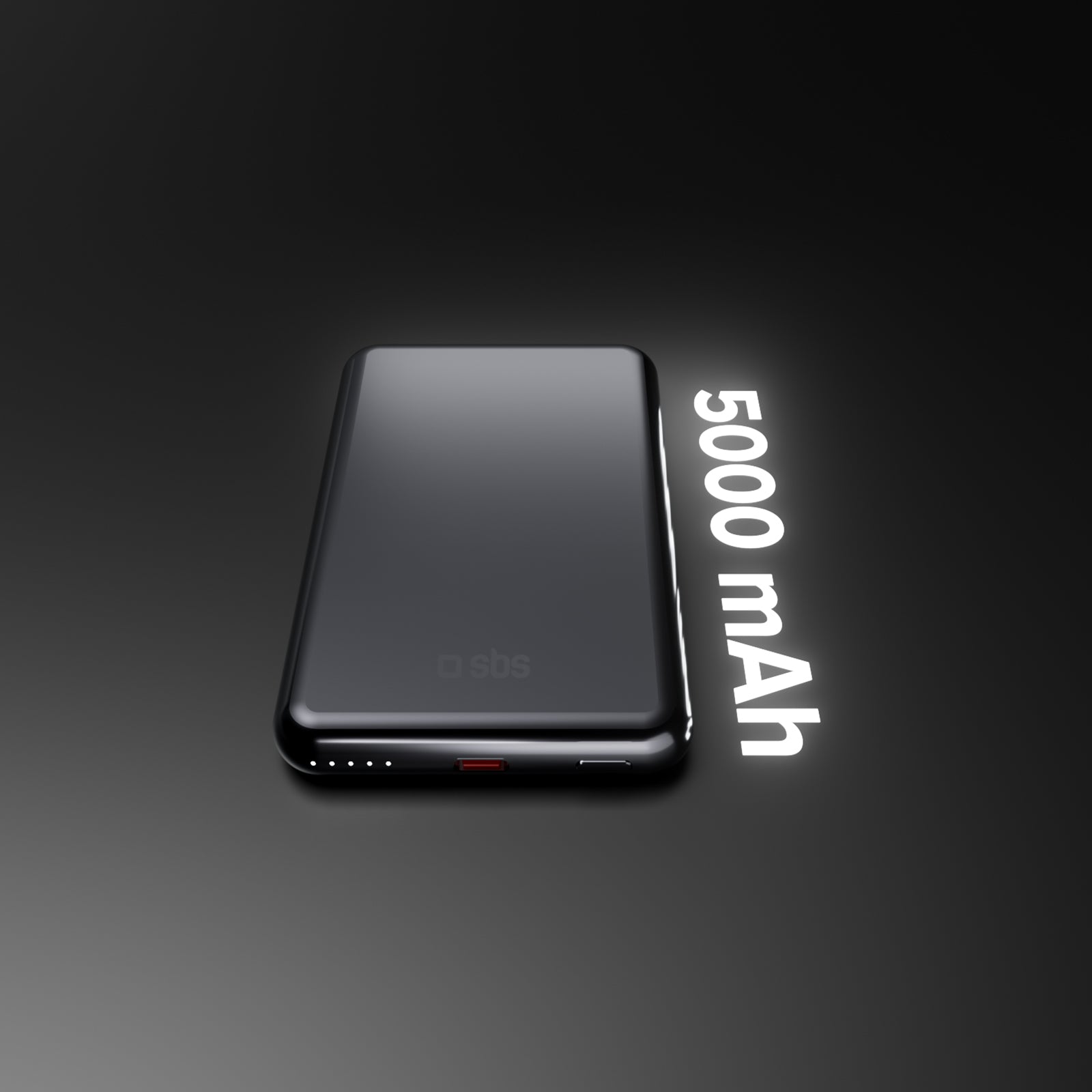 Power bank magnetico 5000 mAh, wireless PD 20W, alluminio, MagSafe