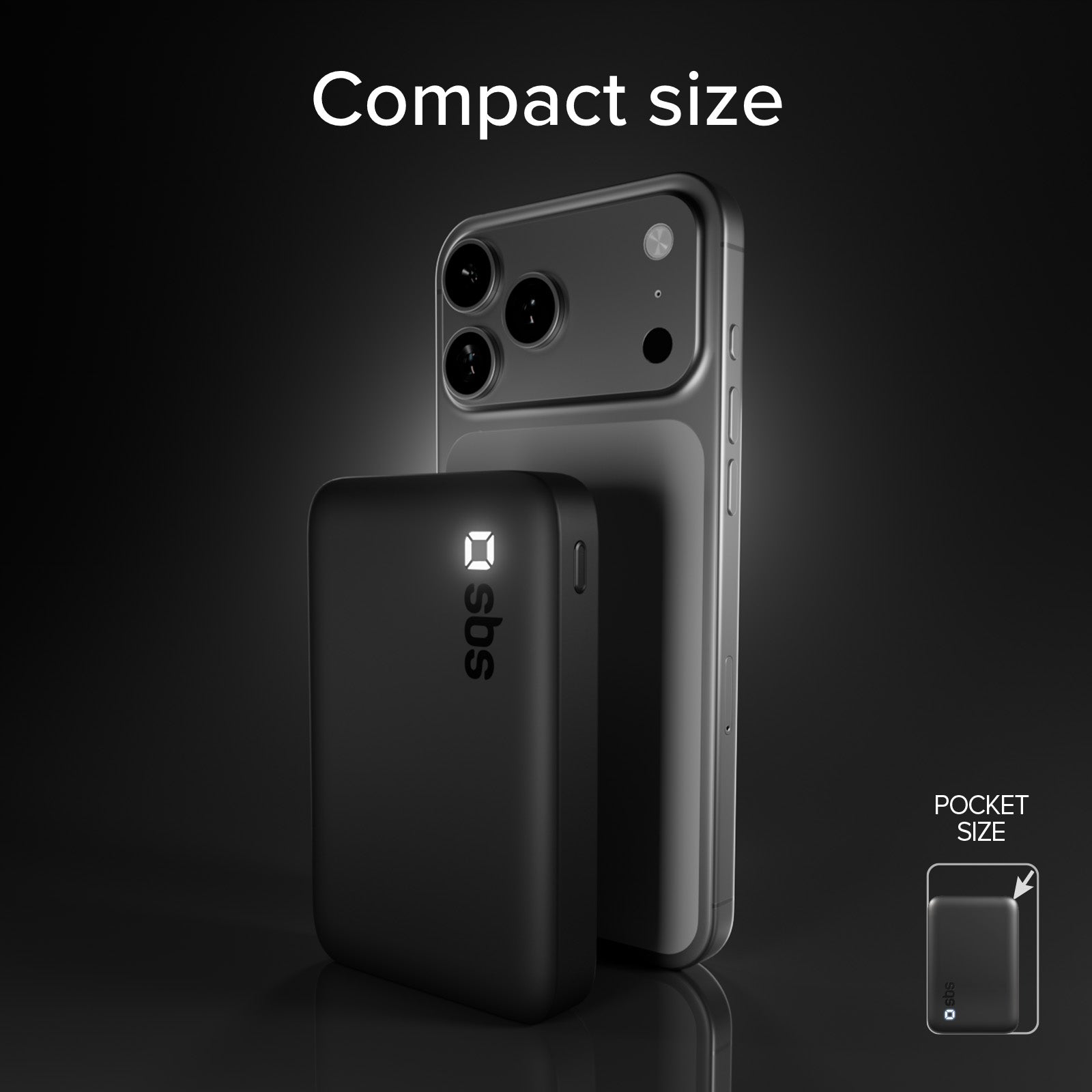 Power Bank 10000mAh High Density – Compatto con porte USB-C e USB-A