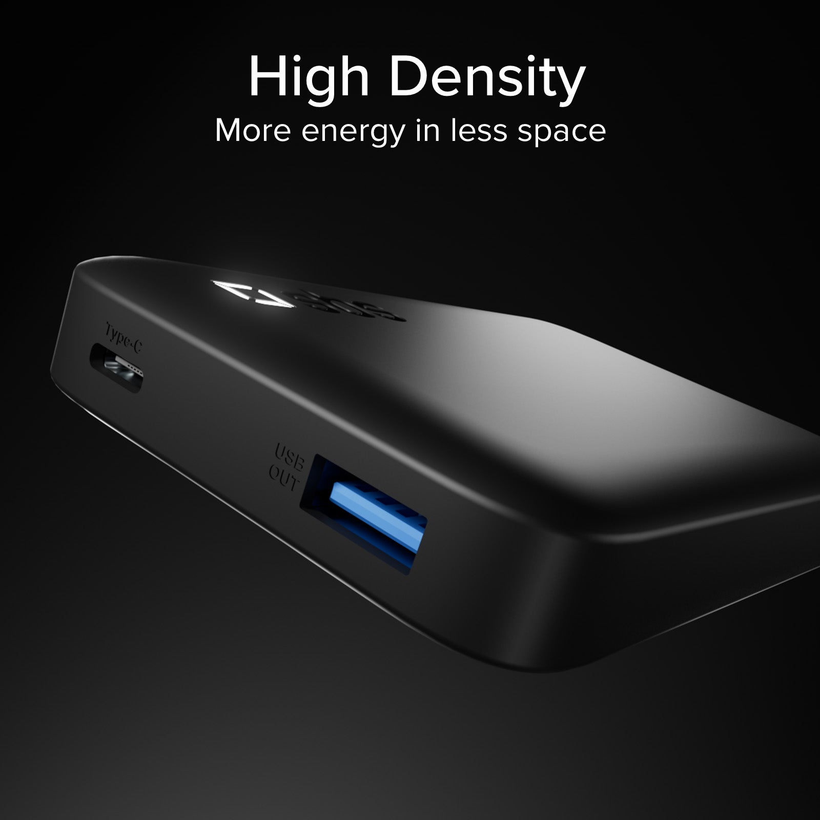 Power Bank 10000mAh High Density – Compatto con porte USB-C e USB-A
