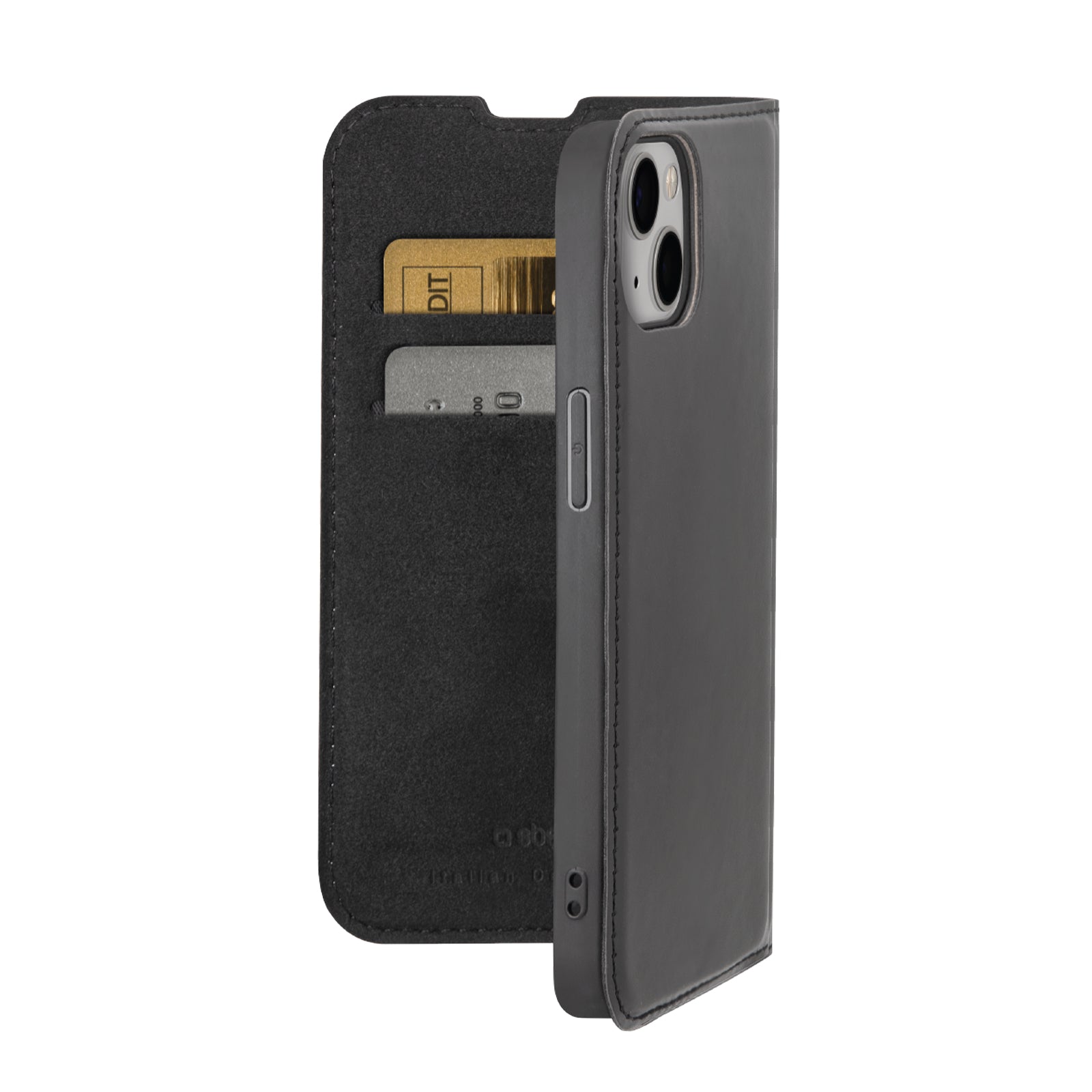 Bookcase Wallet Smooth-Hülle für iPhone 15