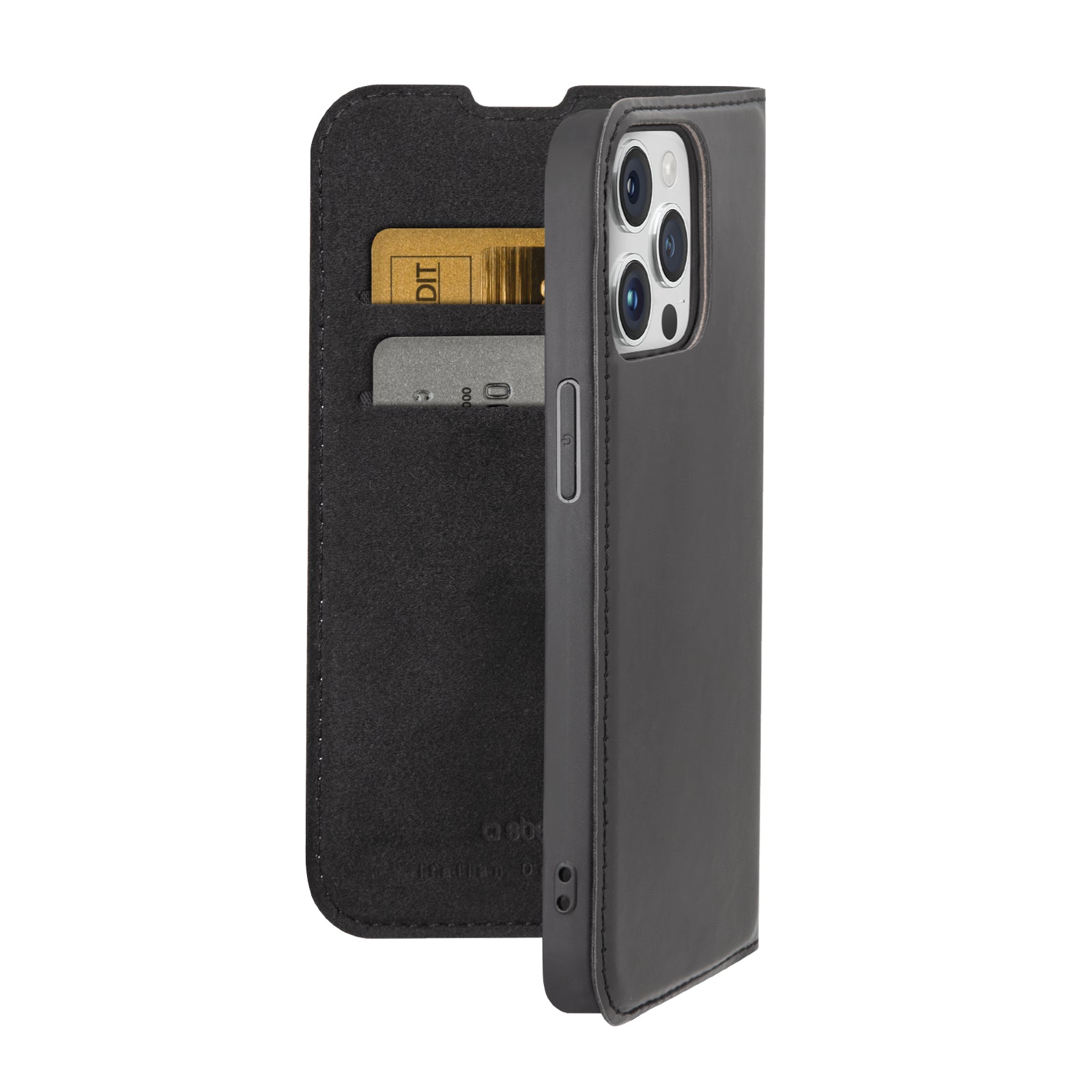 Wallet Smooth Case for iPhone 15 Pro Max