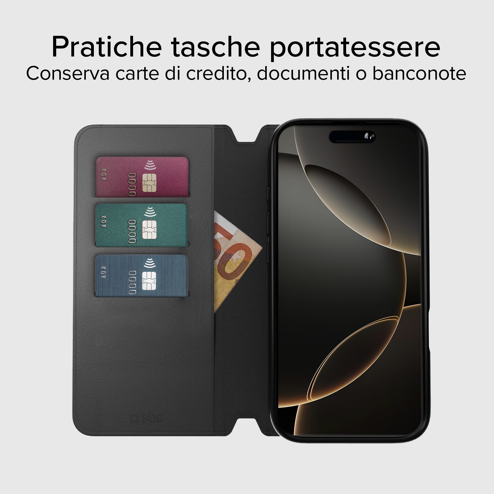 Funda tipo libro compatible con MagSafe para iPhone 16 Pro