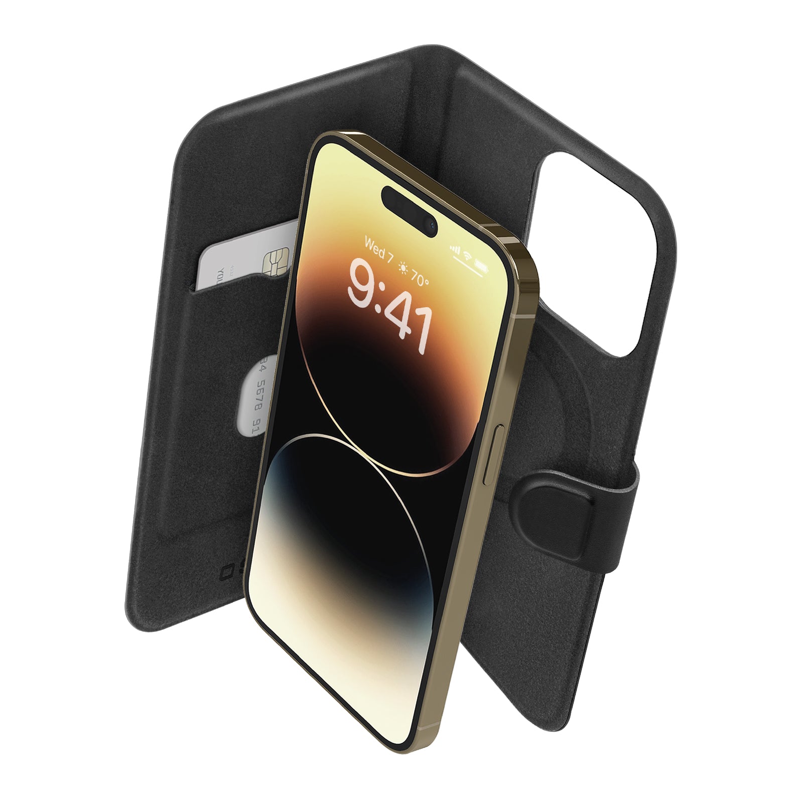 Custodia a libro compatibile con ricarica MagSafe, iPhone 14 Pro Max/13 Pro Max