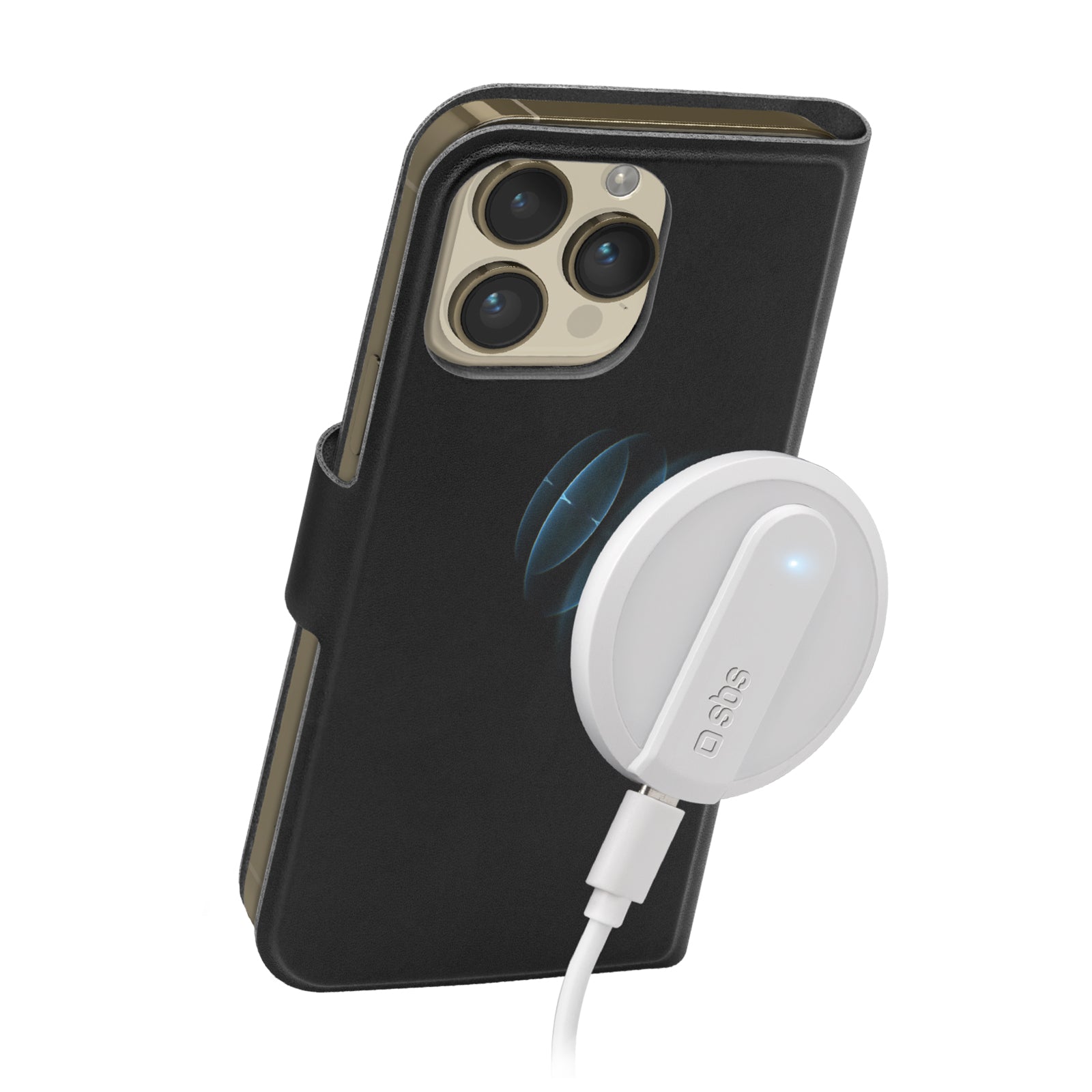 Custodia a libro compatibile con ricarica MagSafe, iPhone 14 Pro Max/13 Pro Max