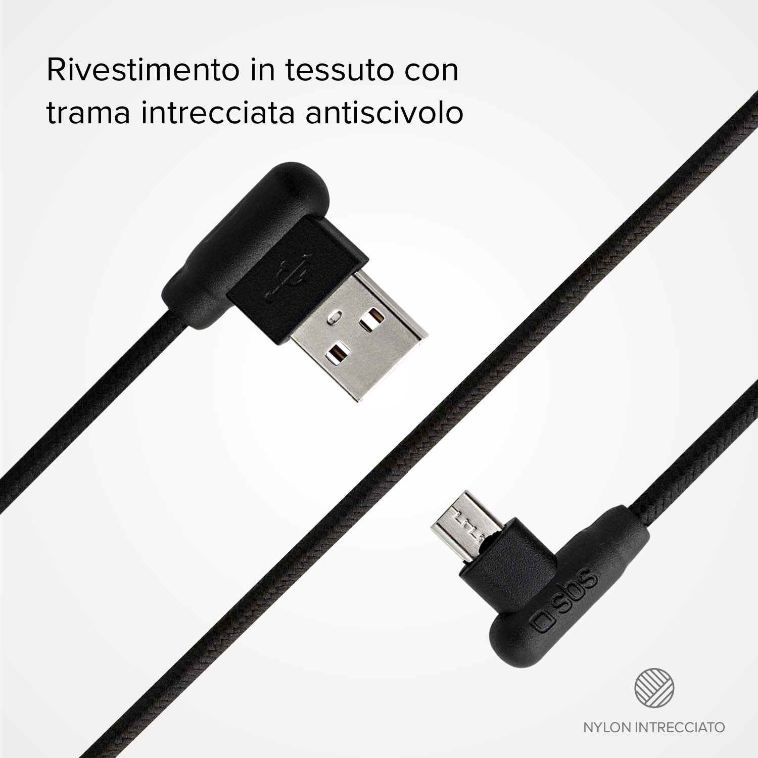 Cavo Micro USB con connettori a 90°