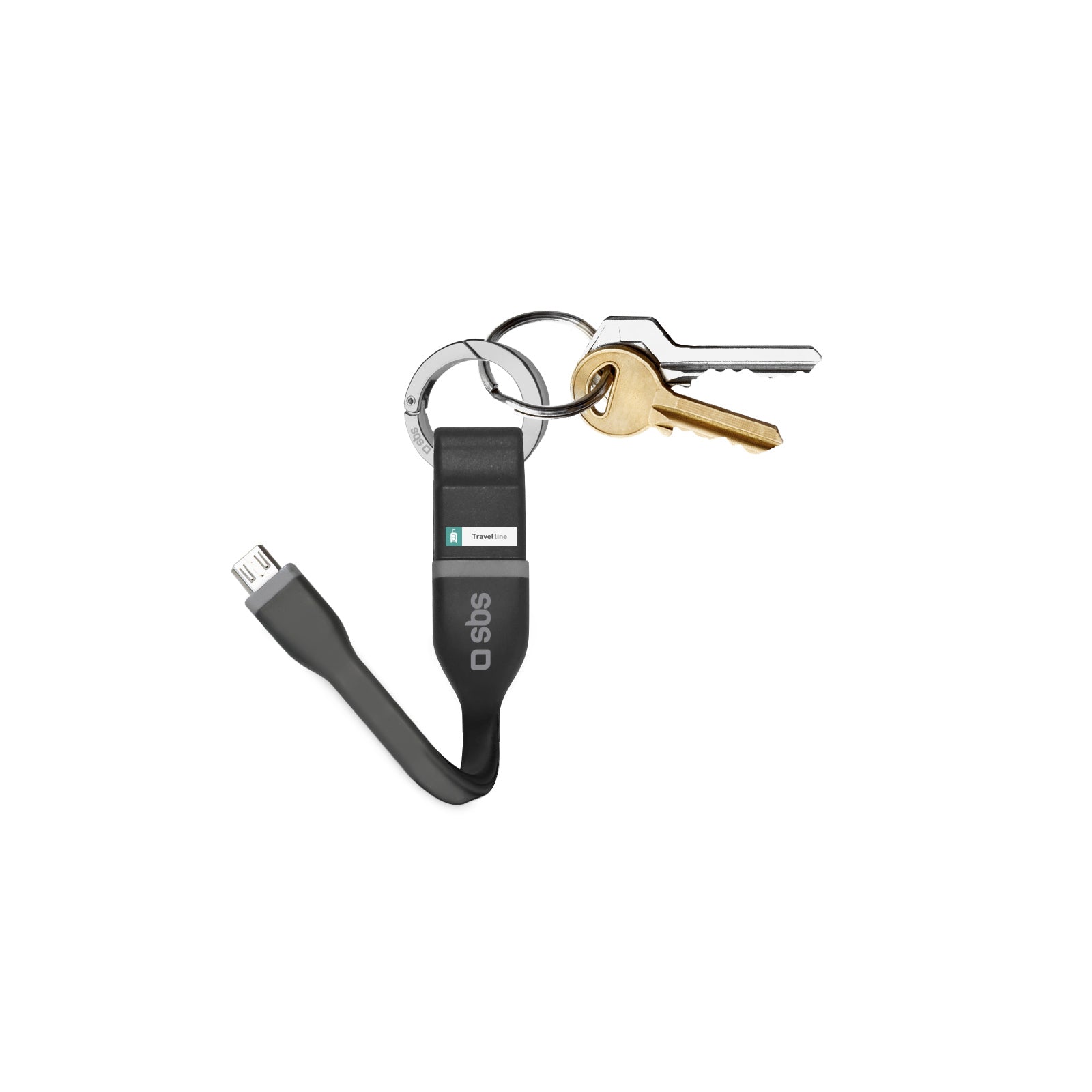 Cavo alimentazione e dati USB - Micro-USB con portachiavi
